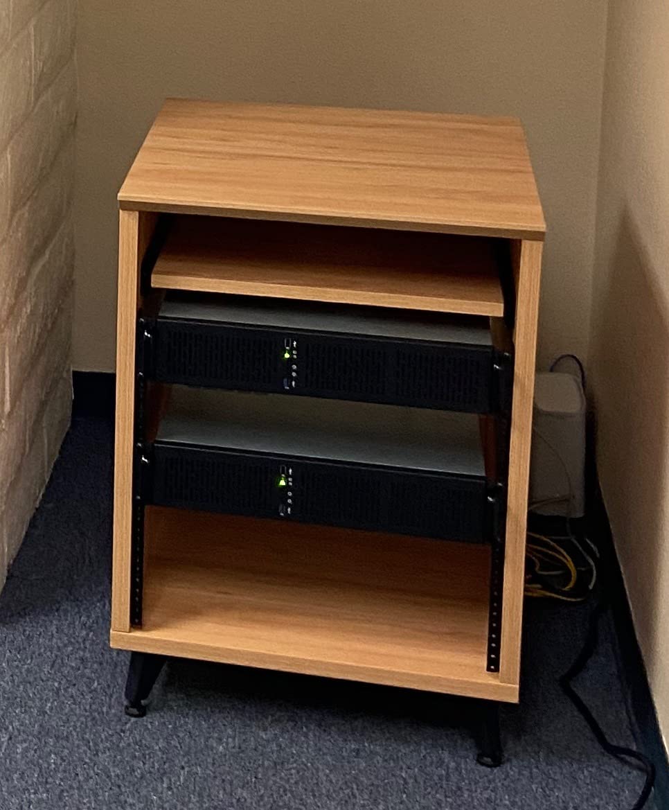 Gator Frameworks Elite Series Studio Desk Workstation with (8U) Adjustable Rack Shelves and Sliding Keyboard Tray, Dark Walnut Finish (GFW-ELITEDESK-BRN) customer photo 1