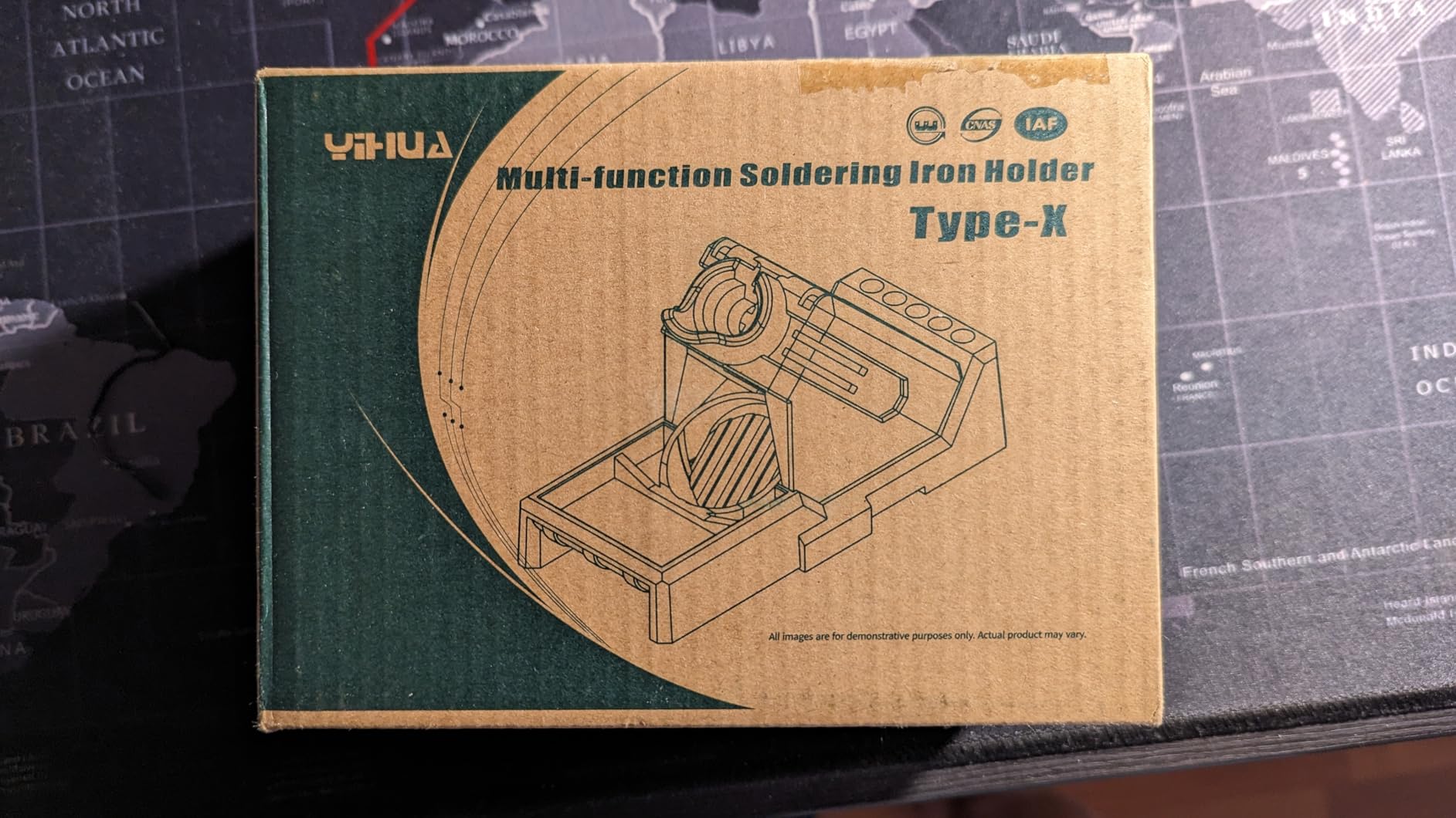 YIHUA X-2 Evolution Advanced Heat-Resistant Soldering Iron Holder & Storage System with Solder Spool Holder, Brass Wool Tip Cleaner, Cleaning Sponge, Protective Edge, 5 Integrated Tip Storage Slots customer photo 2