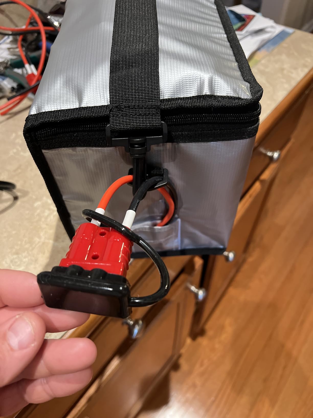 HOOVO Lipo Bag Fireproof Explosionproof Lipo Battery Safe Bag LiPo Guard Safe Bag for Lipo Battery Storage and Charging with Double Zipper customer photo 1