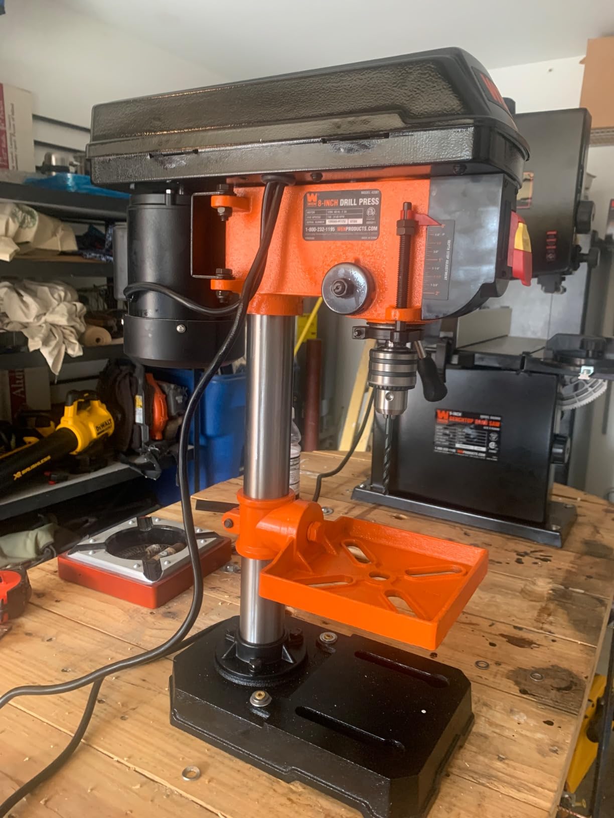 WEN 4208T 2.3-Amp 8-Inch 5-Speed Cast Iron Benchtop Drill Press customer photo 2