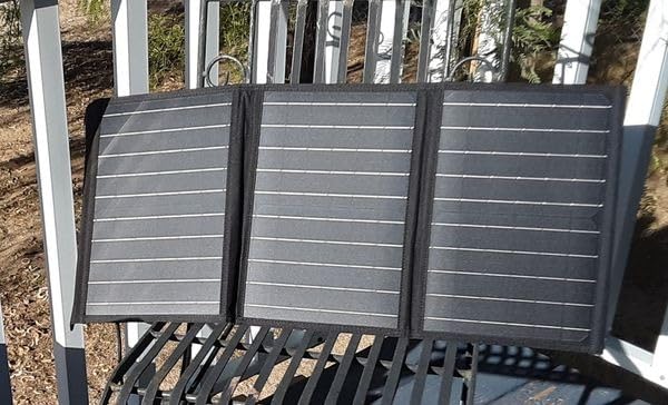 MARBERO Portable Solar Panel 30W Solar Panel Charger 23% High Efficiency Foldable Solar Panels QC3.0 USB & DC Port Compatible with Cell Phone Ipad Laptop IP65 Waterproof for Camping Outdoor Cloudy customer photo 1