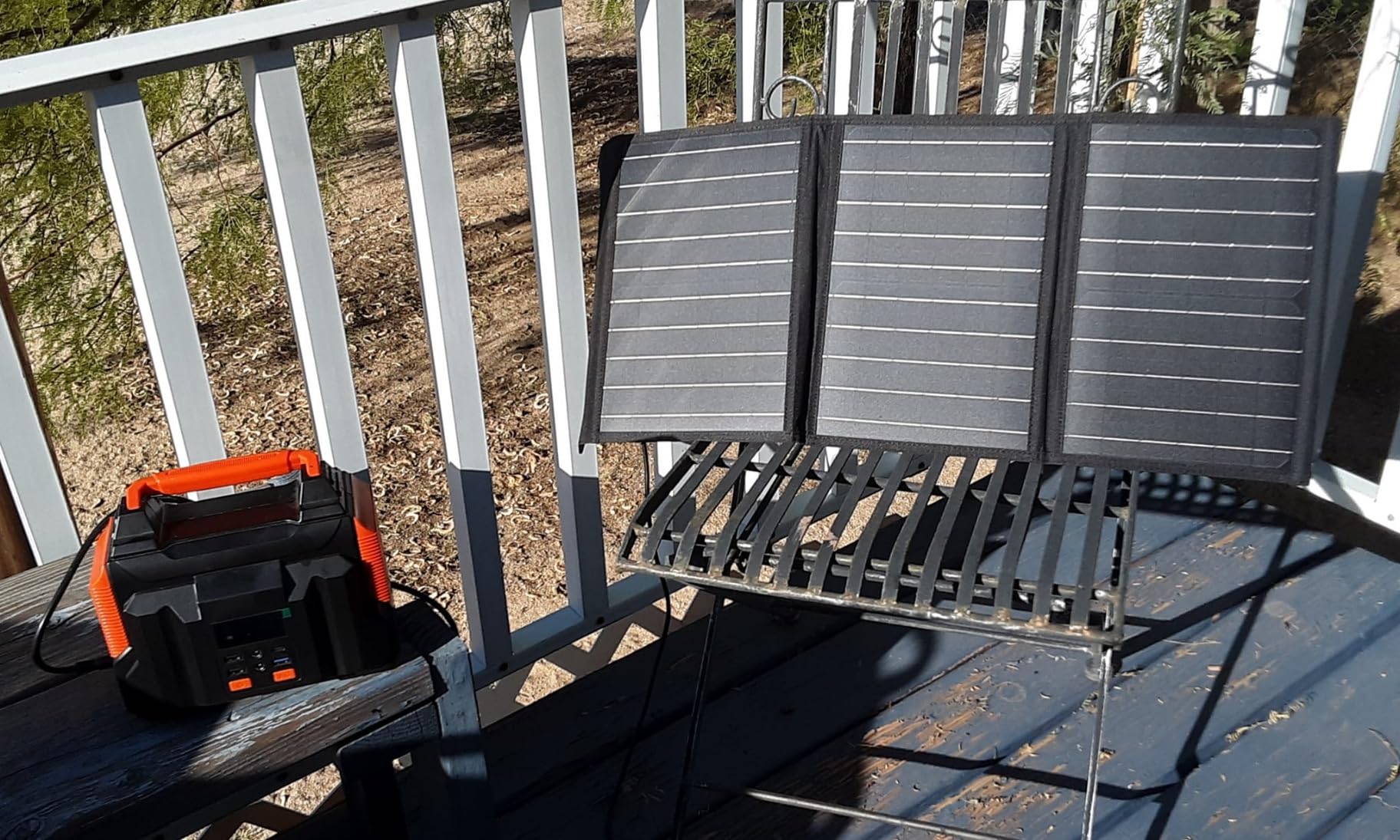 MARBERO Portable Solar Panel 30W Solar Panel Charger 23% High Efficiency Foldable Solar Panels QC3.0 USB & DC Port Compatible with Cell Phone Ipad Laptop IP65 Waterproof for Camping Outdoor Cloudy customer photo 2