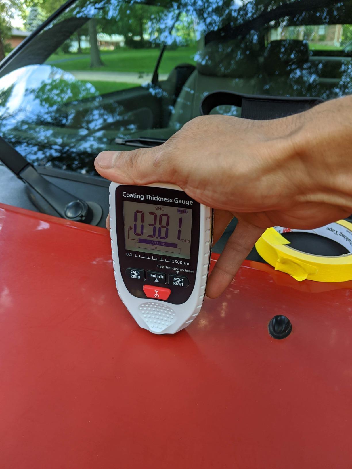 CAMWAY Digital Ultrasonic Thickness Gauge Meter with Calibration High Resolution Data Storage Backlight LCD, Thickness Meter Steel Metal Thickness Tester for Steel Aluminum Metal Copper Plate customer photo 1