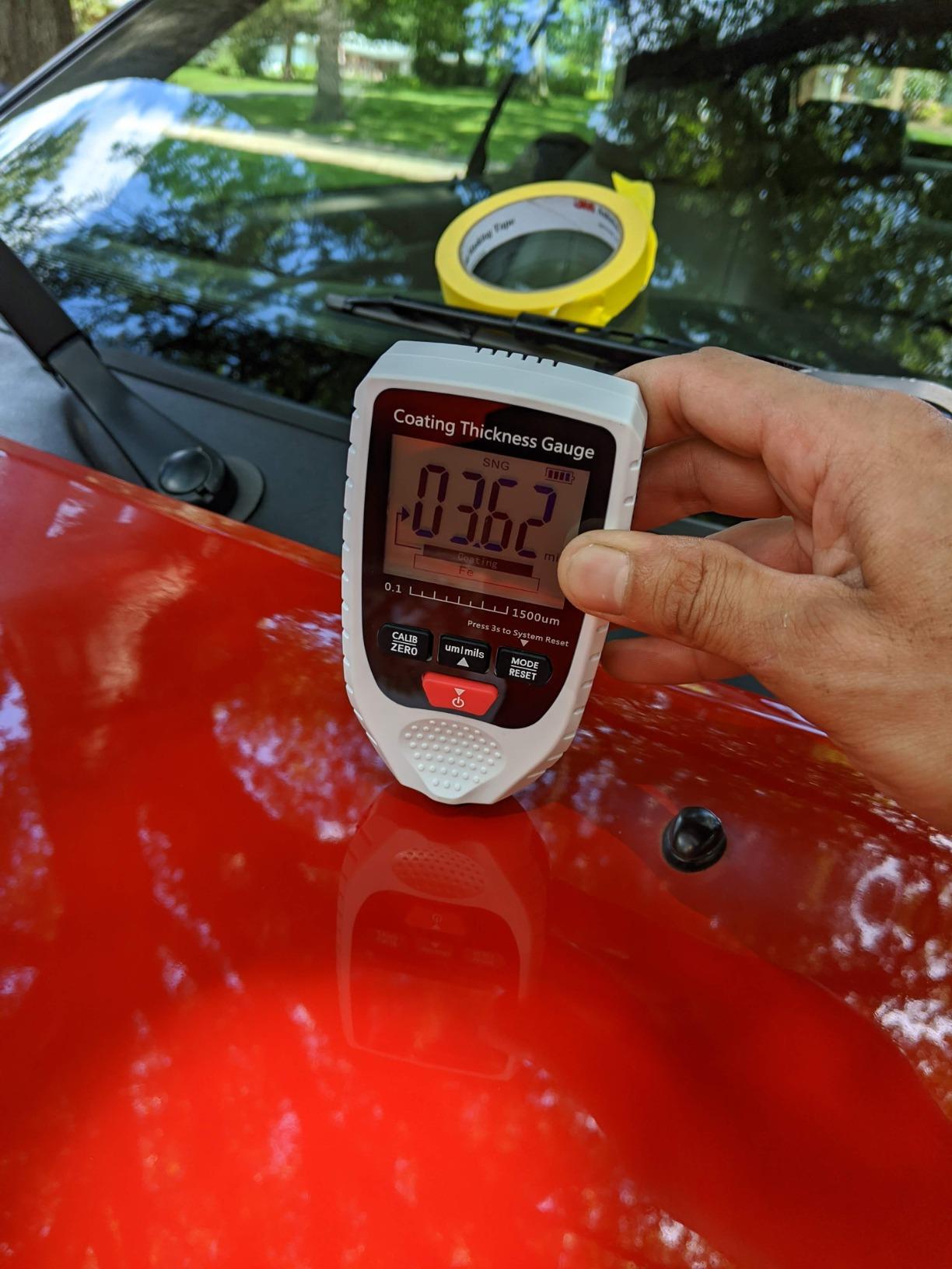 CAMWAY Digital Ultrasonic Thickness Gauge Meter with Calibration High Resolution Data Storage Backlight LCD, Thickness Meter Steel Metal Thickness Tester for Steel Aluminum Metal Copper Plate customer photo 2