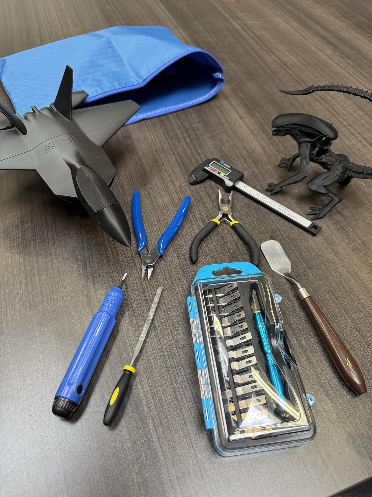 YEETIN 45 Pieces 3D Printer Tools Kit, 3D Printing Accessory Includes Deburring Tool, Digital Caliper, Art Knife Set, Tube Cutter, Storage Bag Suitable for 3D Print Removing, Cleaning, Finishing customer photo 1