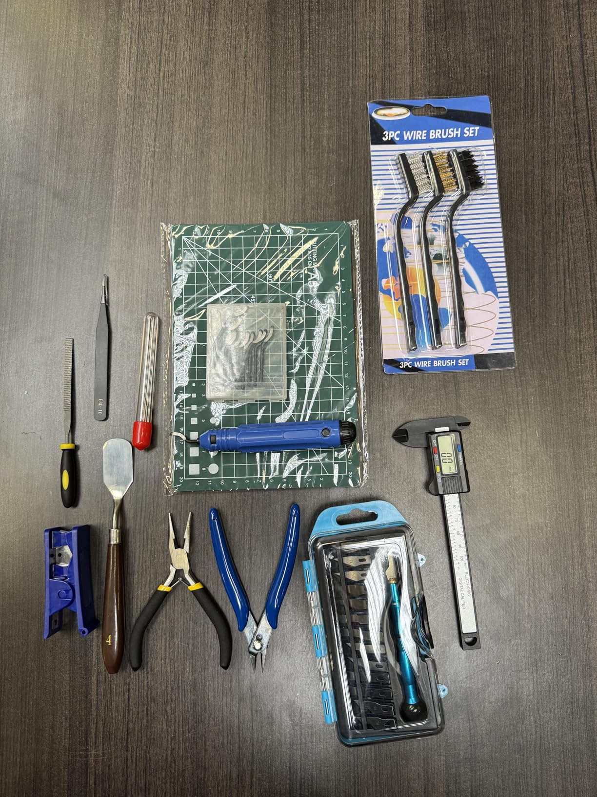 YEETIN 45 Pieces 3D Printer Tools Kit, 3D Printing Accessory Includes Deburring Tool, Digital Caliper, Art Knife Set, Tube Cutter, Storage Bag Suitable for 3D Print Removing, Cleaning, Finishing customer photo 2