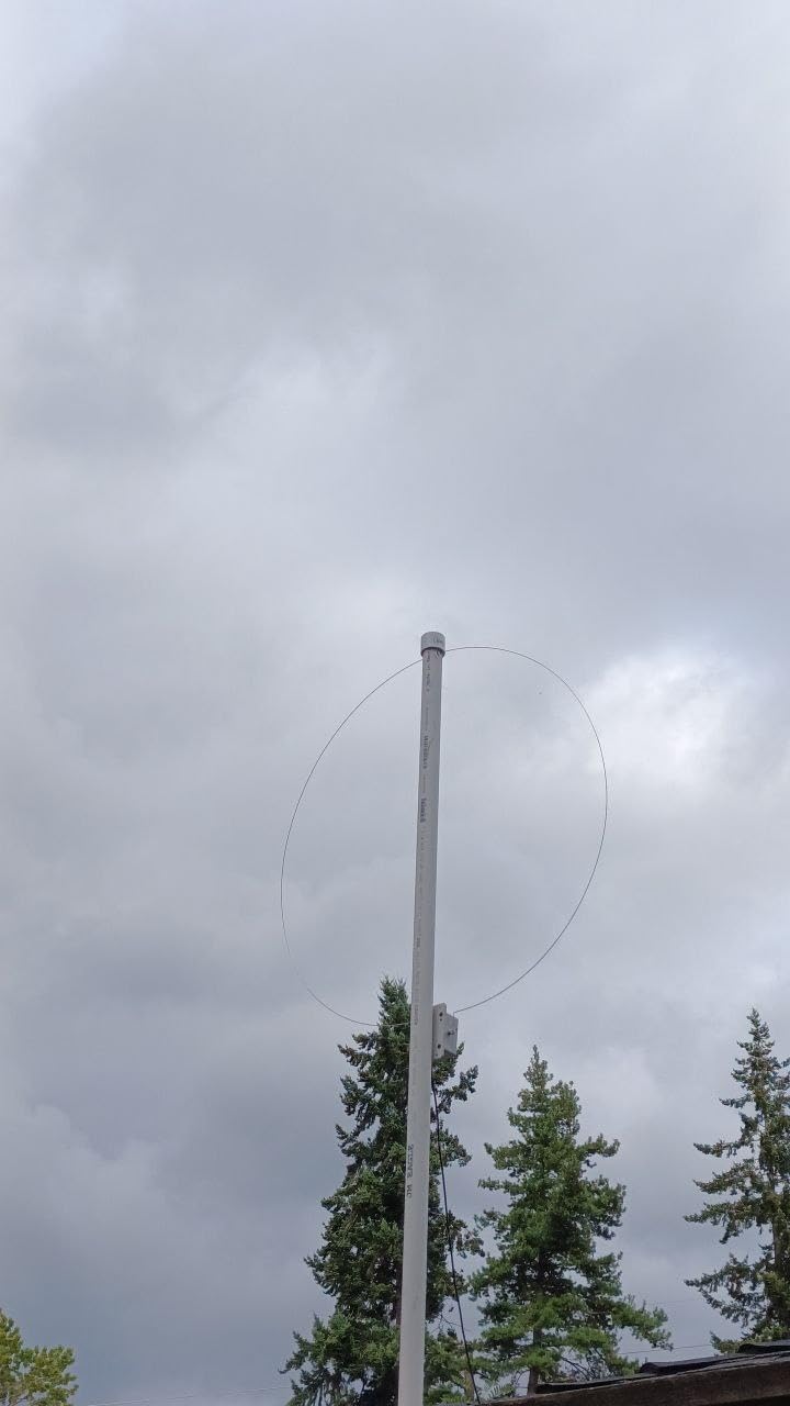 MLA-30+ Loop Antenna, 0.5-30MHz Active Receiving Antenna Rainproof, with 10m Feeder, Built-in Low Noise Amplifier for HAM SDR Short Medium Wave Radio, DIY kit for Rooftop, Balcony customer photo 2