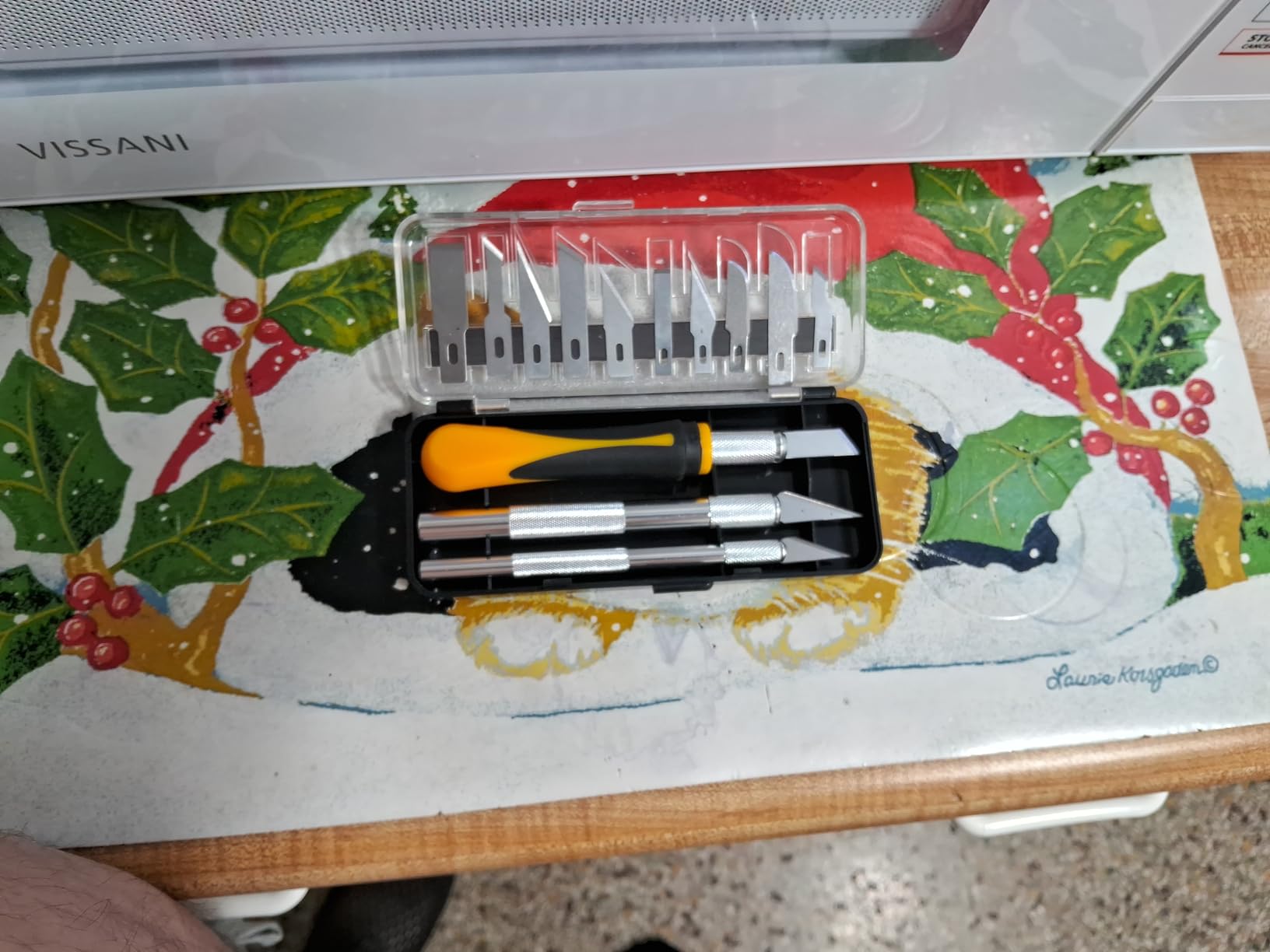 DIYSELF 16-Piece Exacto Knife Set, Craft Knife & Hobby Knife Kit, Precision Knife with Magnetic Storage Case, Exacto Knife for Crafting, Paper, Foam, Vinyl, Models, 3D Printing, Junk Journal Supplies customer photo 1