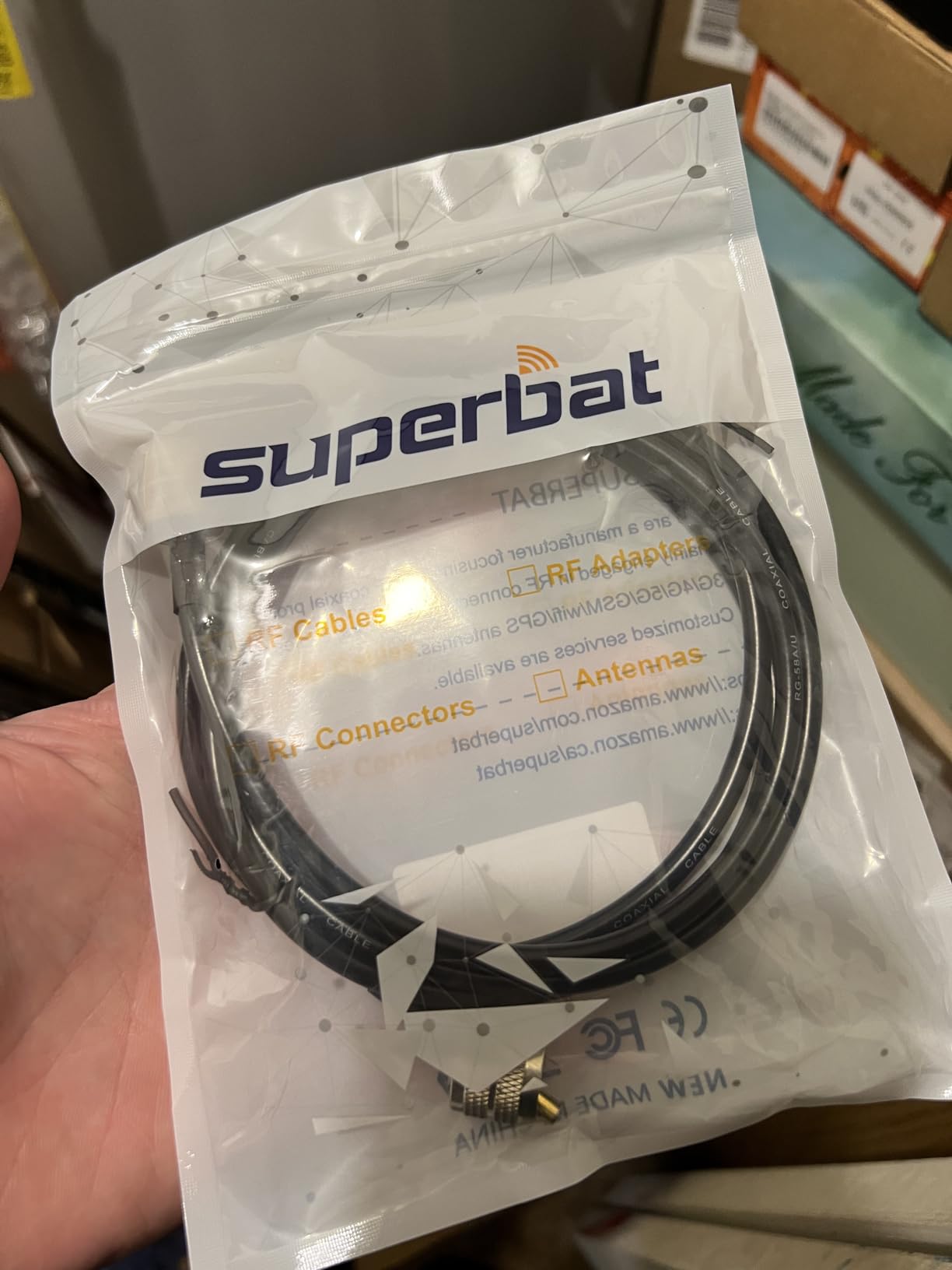 Superbat PL259 Coax Cable 15ft, UHF Male PL-259 CB Antenna Cable Extension RG58 Cable for HAM & CB Radio Antenna Analyzer Dummy Load SWR Meter etc. customer photo 2