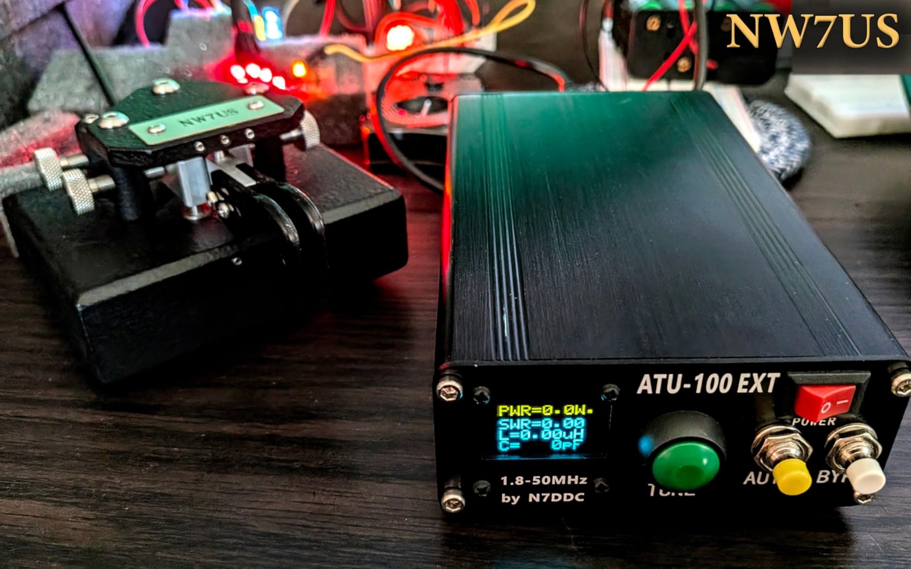 Malahit ATU-100 EXT Antenna Tuner 1.8-50MHz atu100 by N7DDC 7x7 0.96 Inch OLED 3.2 Firmware Programmed with Housing Assembled Machine with USB Cable (No Battery) Compatible with Radio Antenna customer photo 3
