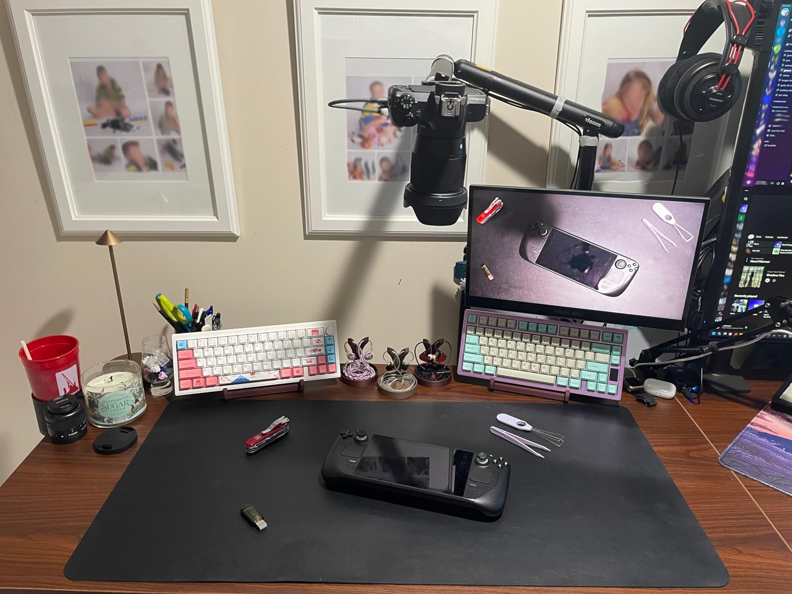 VIVO Corner Standing Desk, 63 x 55 inch Reversible L-Shaped Workstation, Electric Height Adjustment, Home, Office, and Reception Rooms, Black Table Top Black Frame, DESK-E3CTB customer photo 1