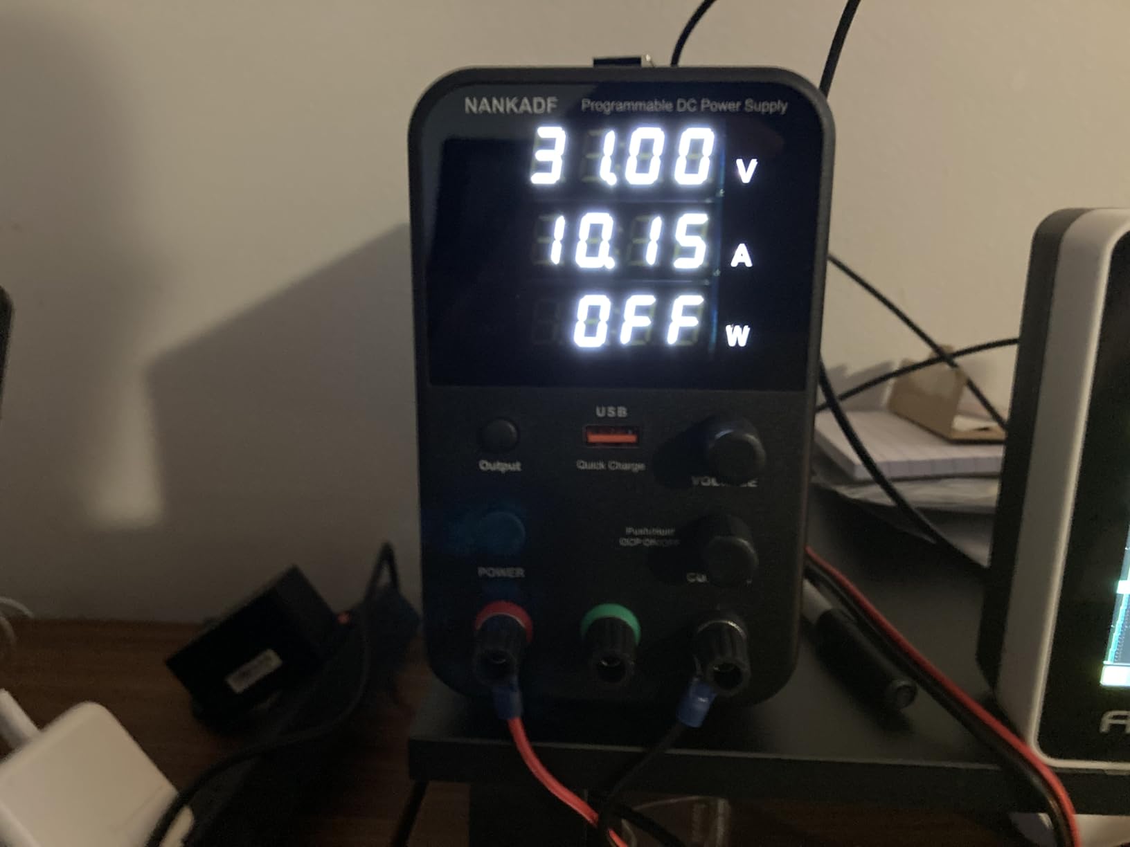 DC Power Supply Variable, Bench Power Supply with Encoder Adjustment Knob, Output Enable/Disable Button, Adjustable Power Supplies with USB Quick-Charge, Short Circuit Alam (30V 10A Black) customer photo 1