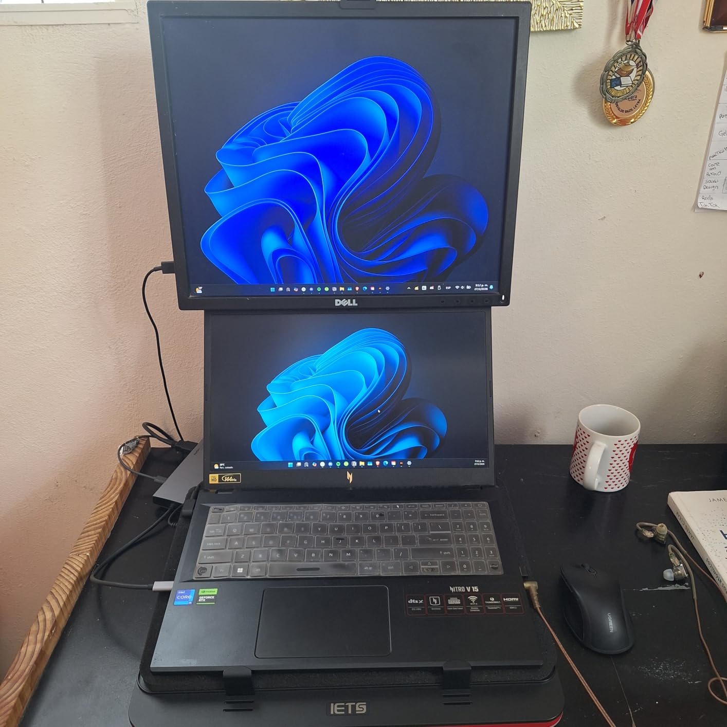 IETS GT500 Powerful Turbo-Fan (4200 RPM) Laptop Cooling Pad with Infinitely Variable Speed,Seal Foam for Rapid Cooling Gaming Laptop,Dust Filter for Protect Laptop,13-17.3inch Laptop Cooler customer photo 1