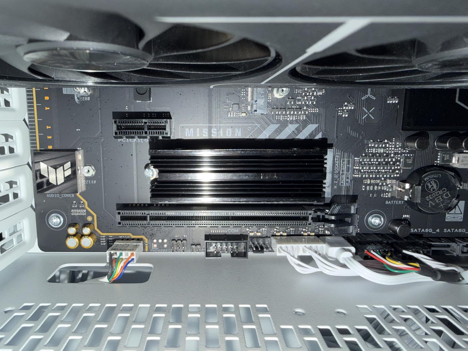 M.2 Heatsink Cooler 2280 SSD Double-Sided Heat Sink with Thermal Silicone pad for PS5/PC PCIE NVME M2 SSD(Black)) customer photo 2