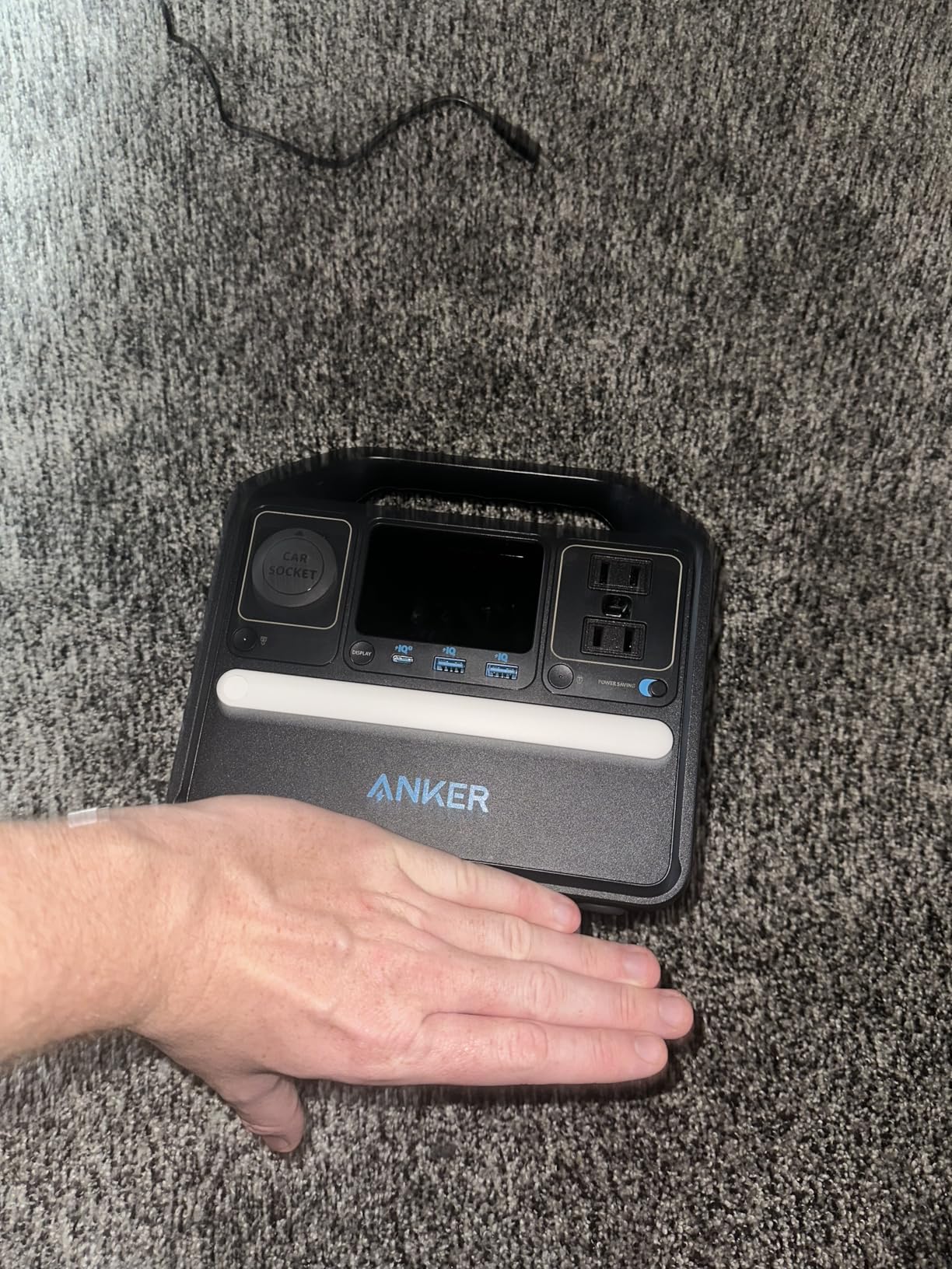 Anker 521 Portable Power Station Upgraded with LiFePO4 Battery, 256Wh 6-Port PowerHouse, 300W (Peak 600W) Solar Generator, 2 AC Outlets, 60W USB-C PD Output customer photo 1
