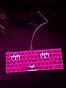 Corsair K65 RGB MINI 60% Mechanical Wired Gaming Keyboard - Cherry MX Speed Switches - PBT Double-Shot Keycaps - iCUE Compatible - QWERTY NA - White customer photo 2