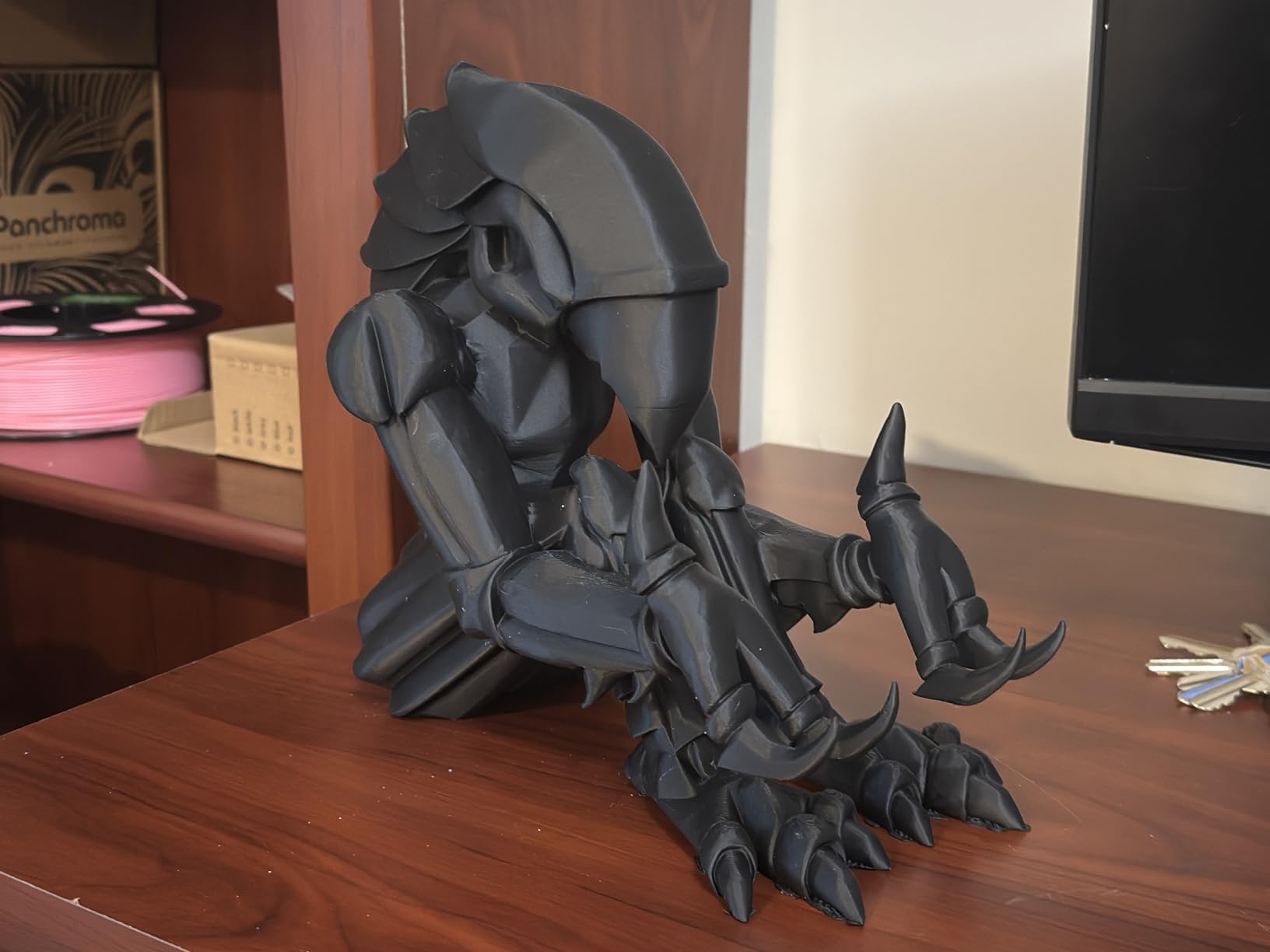 Polymaker Carbon Fiber PLA Filament 1.75mm, Carbon Fiber Reinforced 3D Printer PLA Filament 1kg - PolyLite 1.75mm Carbon Fiber 3D Printing PLA Filament Strong & Easy to Print & Matte PLA-CF customer photo 1