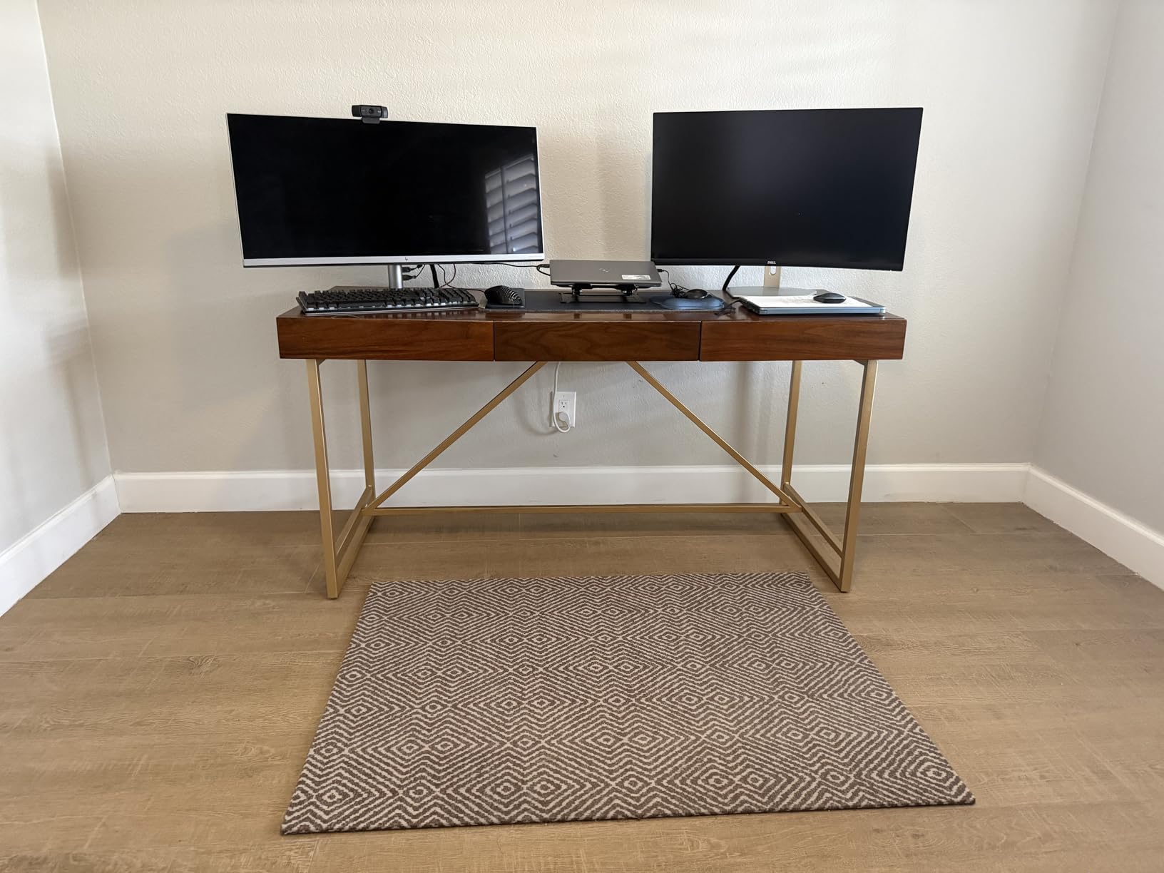 No-Screw Under Desk Cable Management Tray - Self-Adhesive Installation, Cord Management, Cable Tray, Under Desk Wire Organizer - Black Set of 2 customer photo 2