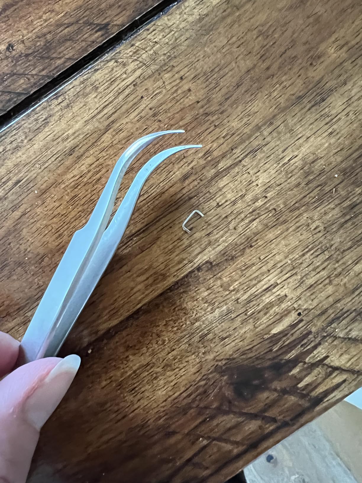 TOWOT Precision Tweezers, 5 PCS Stainless Steel, Non-Magnetic, Heat Resistant, Curved, Jewelry, Electronics, Craft, Soldering, Experimental Work customer photo 2