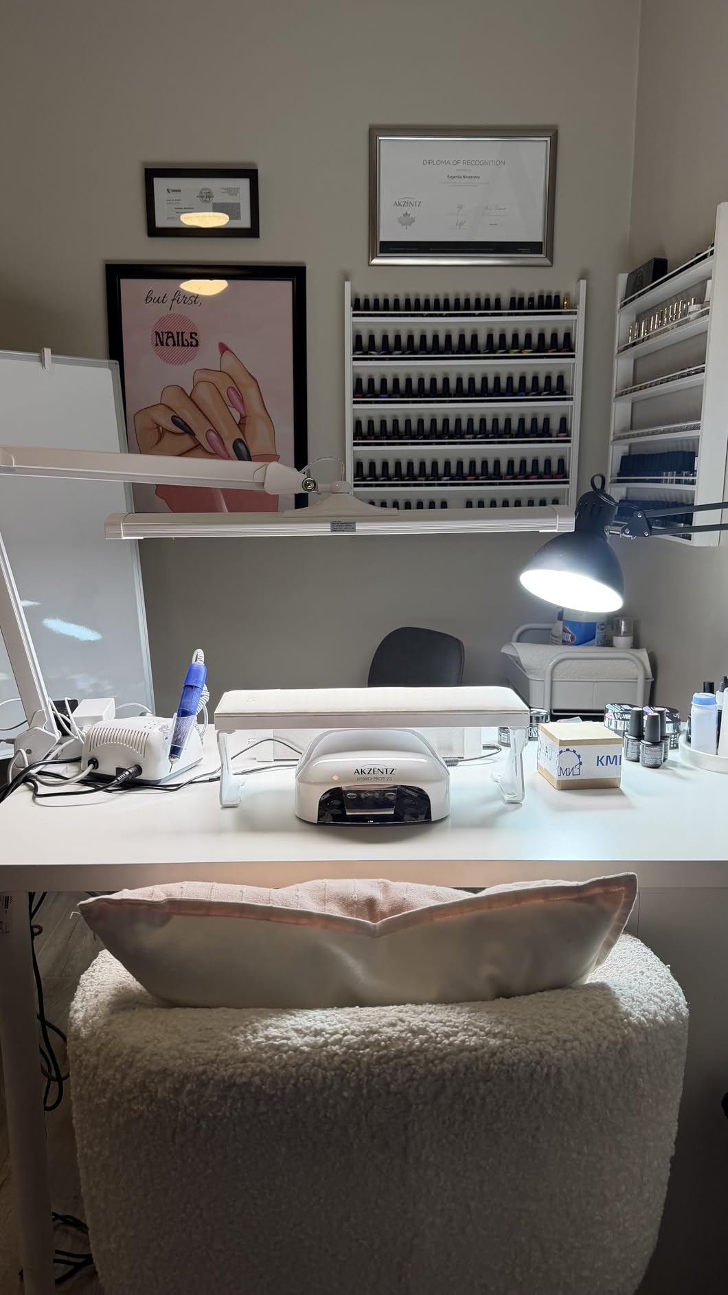Neatfi 3,500 Lumens LED Desk Lamp - 45W Dimmable Task Light | Adjustable Color Temperature | 3 Light Modes | 540 SMD LEDs | Reading, Craft, Workbench & Office (Black-CCT, 26-Inch Wide Shade) customer photo 1
