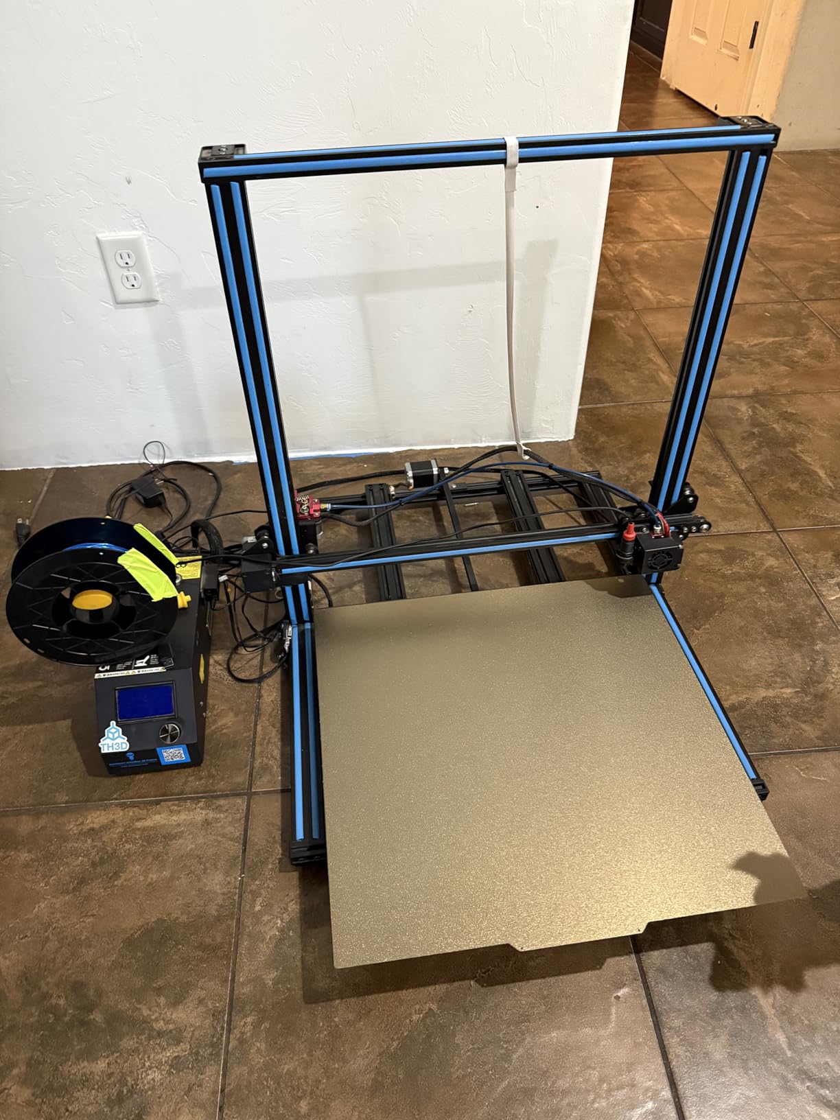 Ender 5 Plus Double Sided Textured PEI Sheet Flexible Spring Steel Build Plate 377x370mm with Magnetic Base customer photo 2