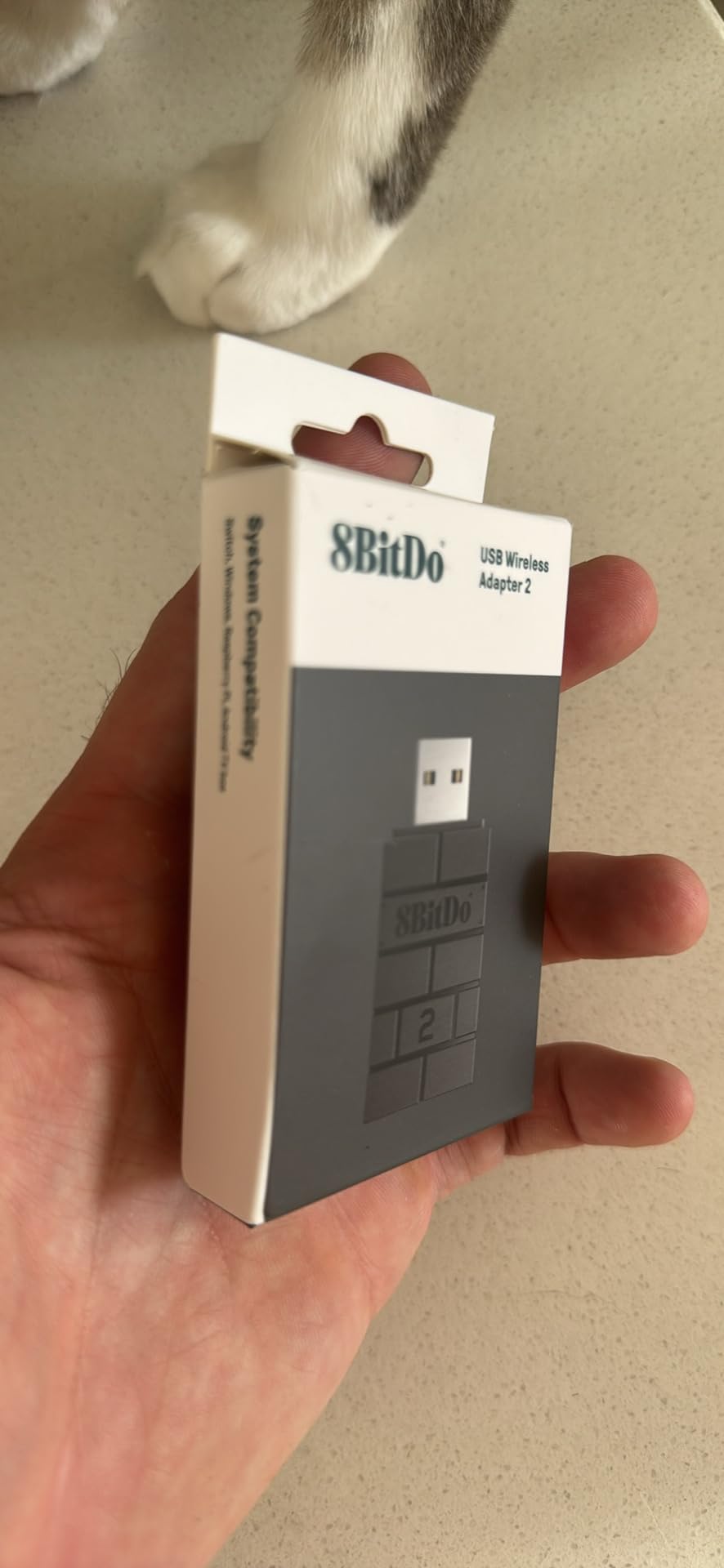 8BitDo USB Wireless Controller Adapter 2 Converter Dongle for Switch 1/2 / Switch OLED, Steam Deck, Windows, macOS, PS5/PS4/PS3 Controller customer photo 1