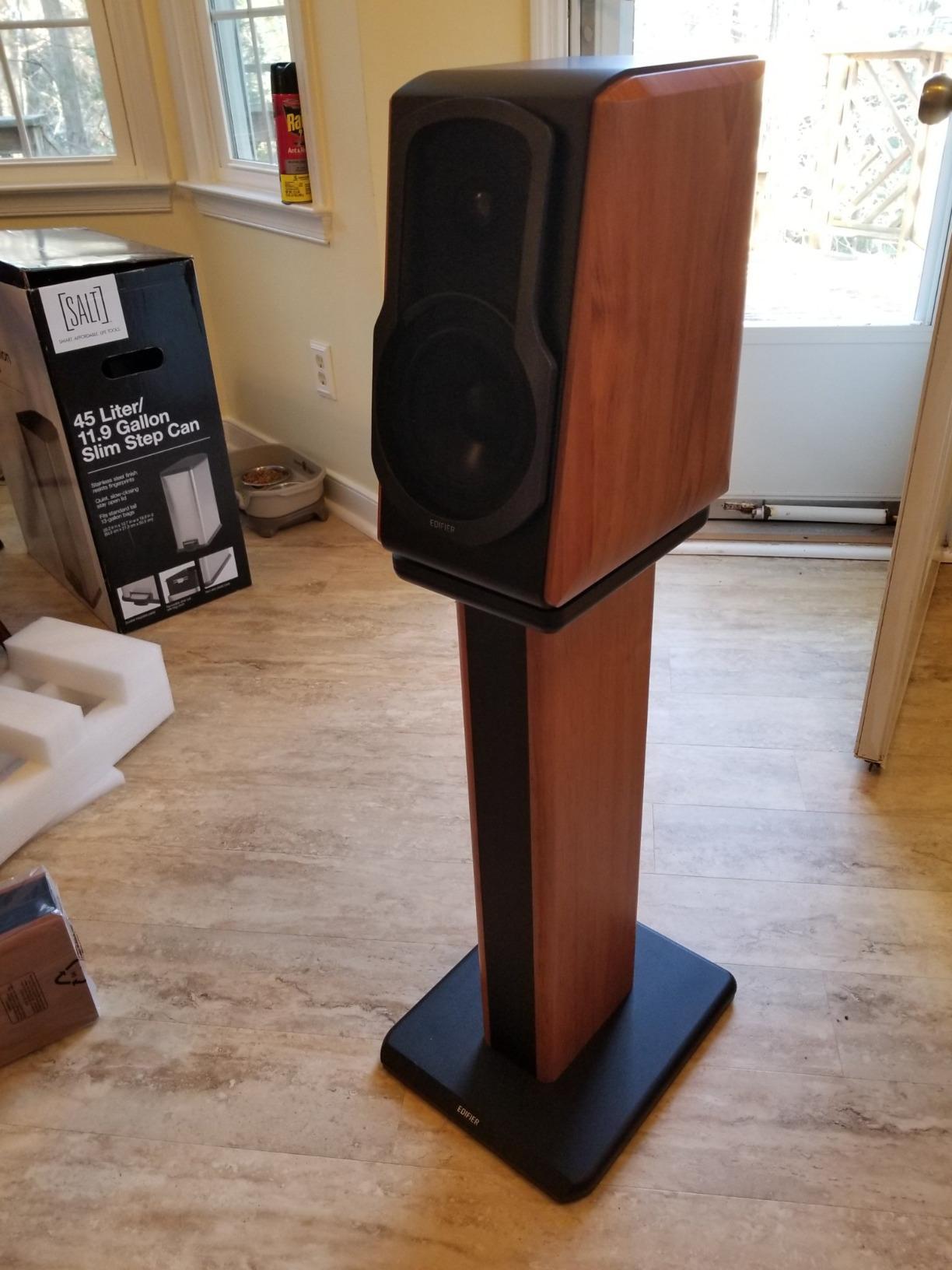 Edifier S1000W WiFi Audiophile Active Bookshelf 2.0 Speakers, 120W RMS Wireless HiFi Bluetooth Sound System Works with Alexa, Optical/RCA x 2 Coaxial, Supports AirPlay 2, Spotify Tidal Connect- Pair customer photo 2