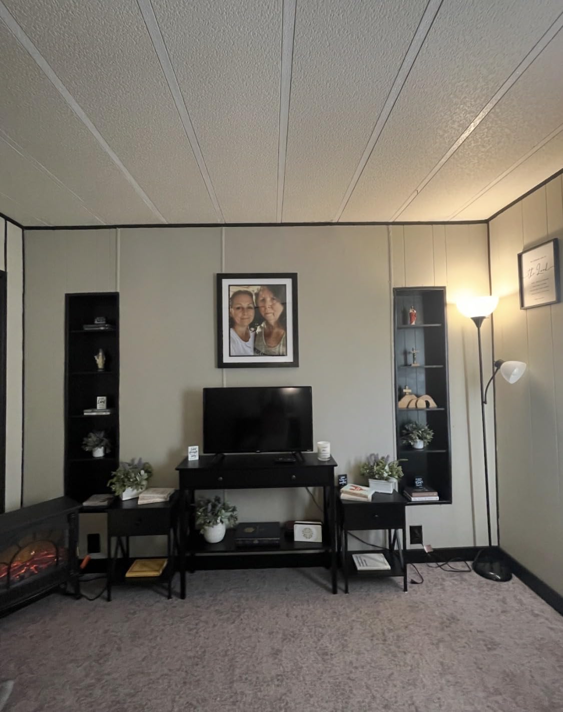 ChooChoo Console Table with Drawers, Narrow Wood Accent Sofa Table Entryway Table with Storage Shelf for Entryway, Front Hall, Hallway, Living Room, Black customer photo 2