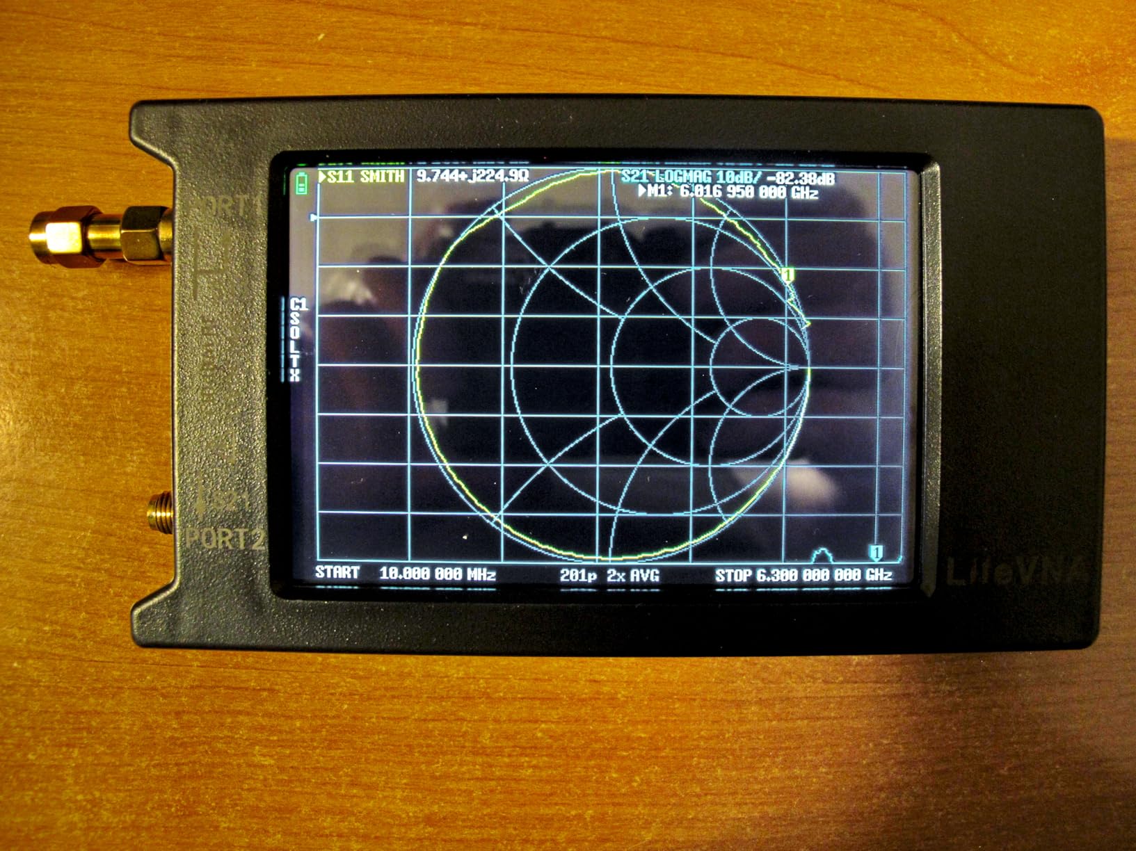 LiteVNA-64 VNA Analyzer 50KHz-6.3GHz Portable Vector Network Analyzer Antenna Analyzer 4