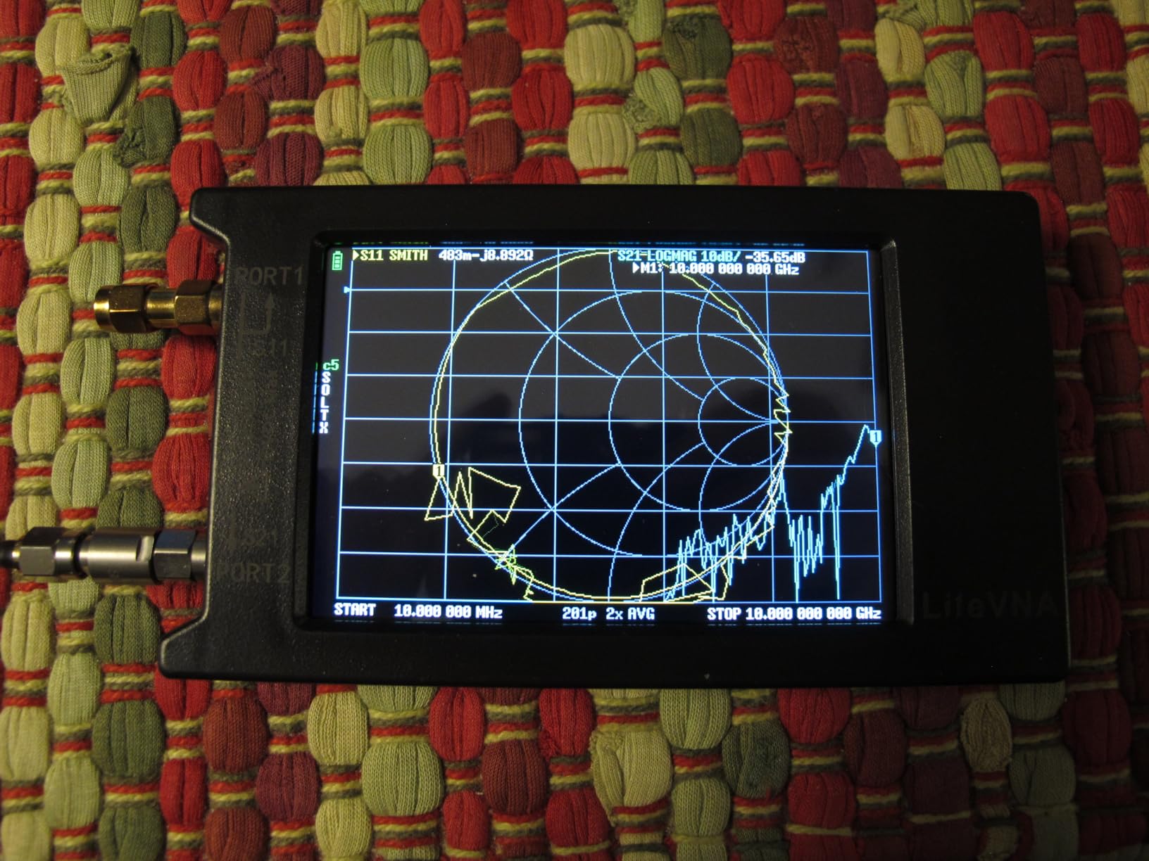 LiteVNA-64 VNA Analyzer 50KHz-6.3GHz Portable Vector Network Analyzer Antenna Analyzer 4