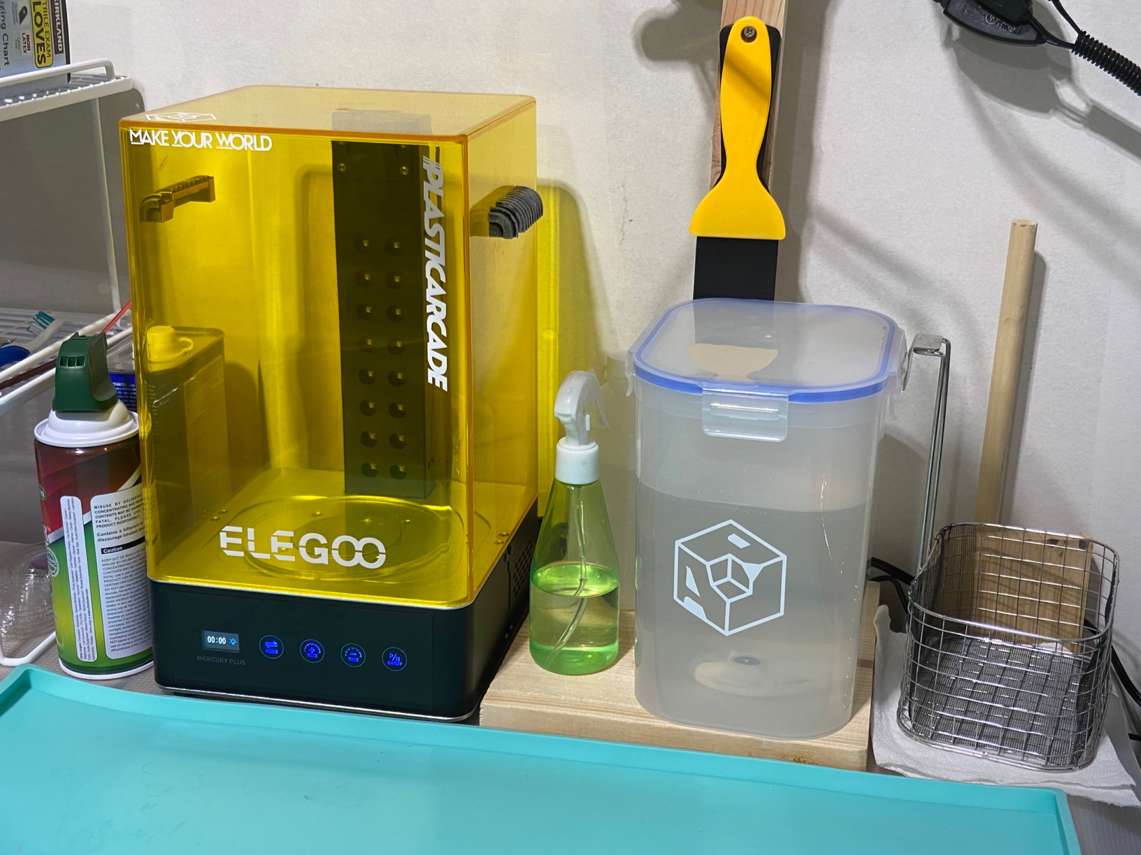 ELEGOO Mercury XS Bundle, Wash and Cure Machine for Large Resin 3D Printed Models, Compatible with Saturn and Mars LCD 3D Printers, with a Handheld UV Lamp customer photo 2