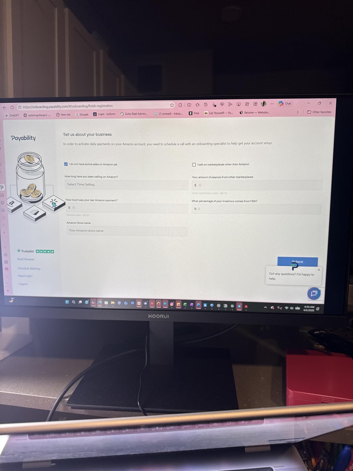KOORUI 24-inch Computer Monitor Full HD 1920 x 1080p 100Hz VA Display 4000:1 Contrast Ratio with HDMI VGA, TUV Rheinland Certified, 100 x 100 mm VESA Mountable, Ultra-Slim Design, Tilt, Black customer photo 2