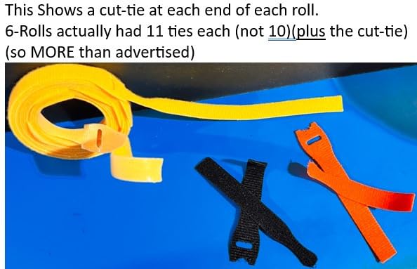 VELCRO Brand Heavy Duty Cable Ties Reusable | 60Pc Bulk Pack | 8 x 1/2