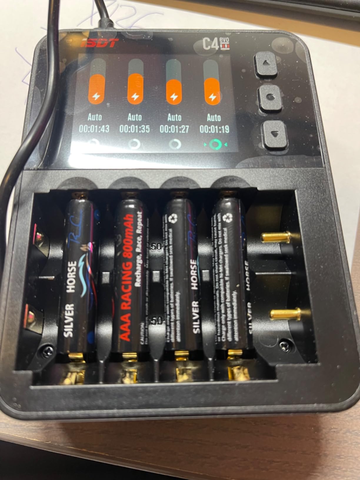 ISDT C4 EVO Fast Battery Charger 6-Bay Smart Battery Analyzer Tester for Li-ion Ni-MH Ni-Cd Rechargeable Batteries customer photo 1