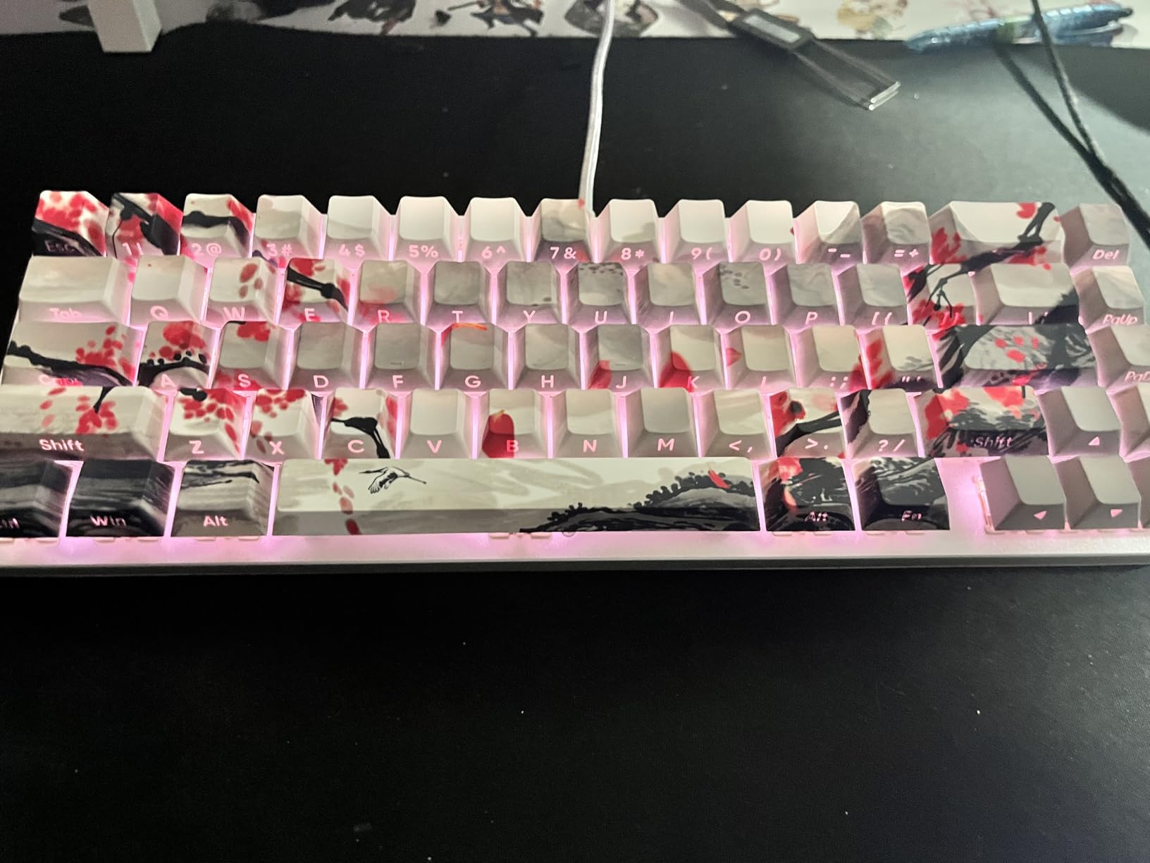 Glorious Gaming GMMK 2-65 Percent Keyboard - White Custom Layout - Compact Low-Profile - Hotswap w/Cherry Mx Style Switches - Incl. Double Shot Keycaps & Linear Switches customer photo 1
