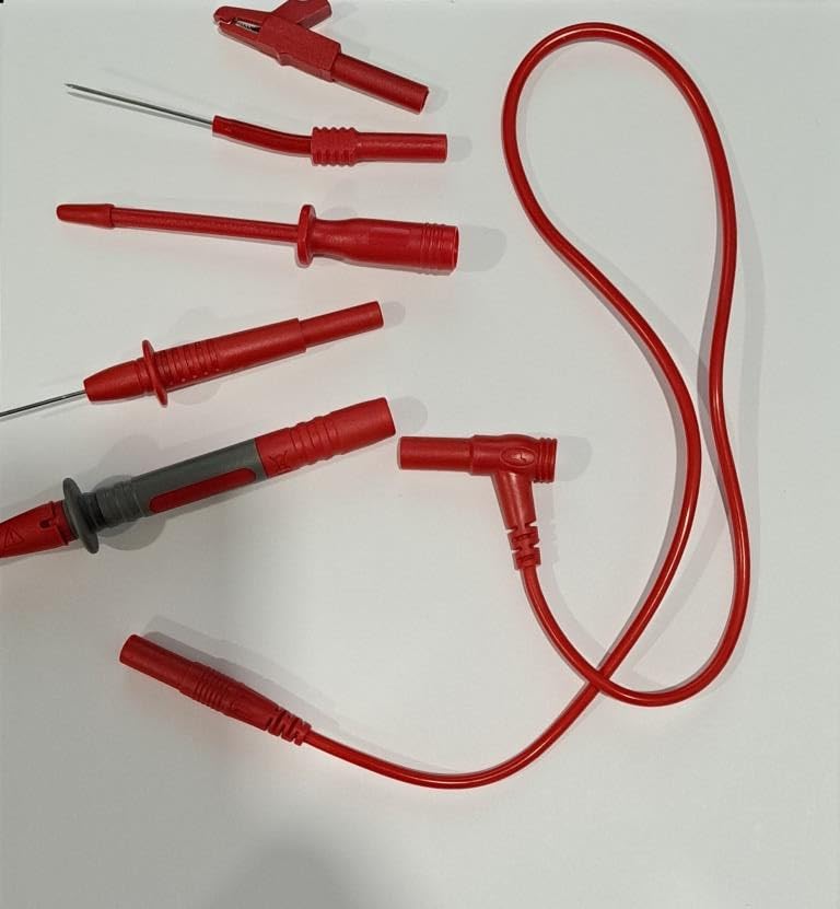 Goupchn 25PCS Silicone Multimeter Test Leads Kit with Replaceable Wire Piercing Probes Set, Alligator Clips, Test Hook Clips, Testing Tweezer for Digital Electrical Multimeter Testing customer photo 1