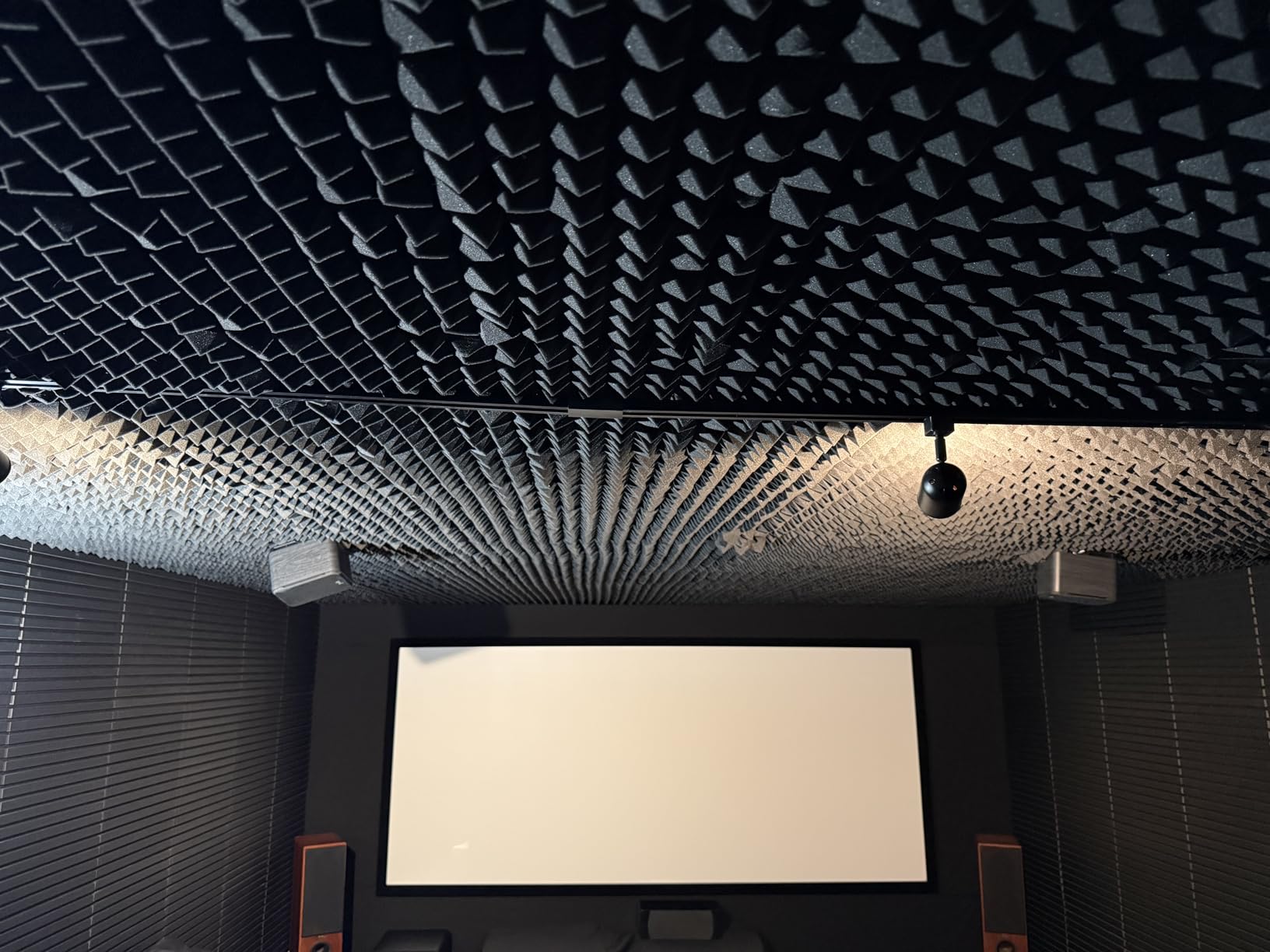 36 Pack AUSLET Acoustic Panels 12 x 12 x 2 Inches, Pyramid Sound Proof Foam Panels for Wall, High Density Black Acoustic Foam Panels, Soundproof Wall Panels customer photo 2