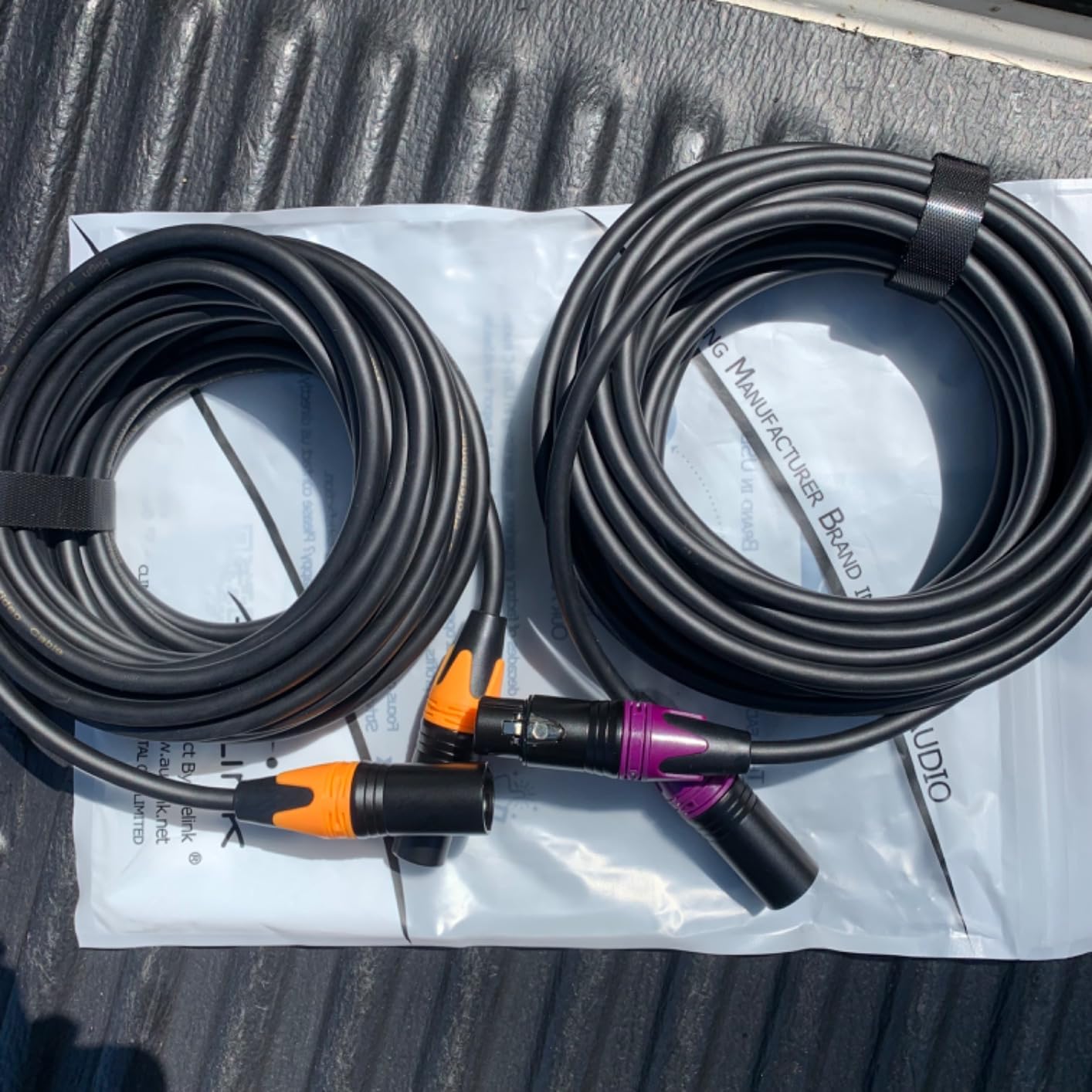 XLR Cables, XLR Microphone Cable 6 ft 4 Pack, Gold-Plated 3-pin XLR Speaker Cable Male to Female Balanced Mic Cable customer photo 1