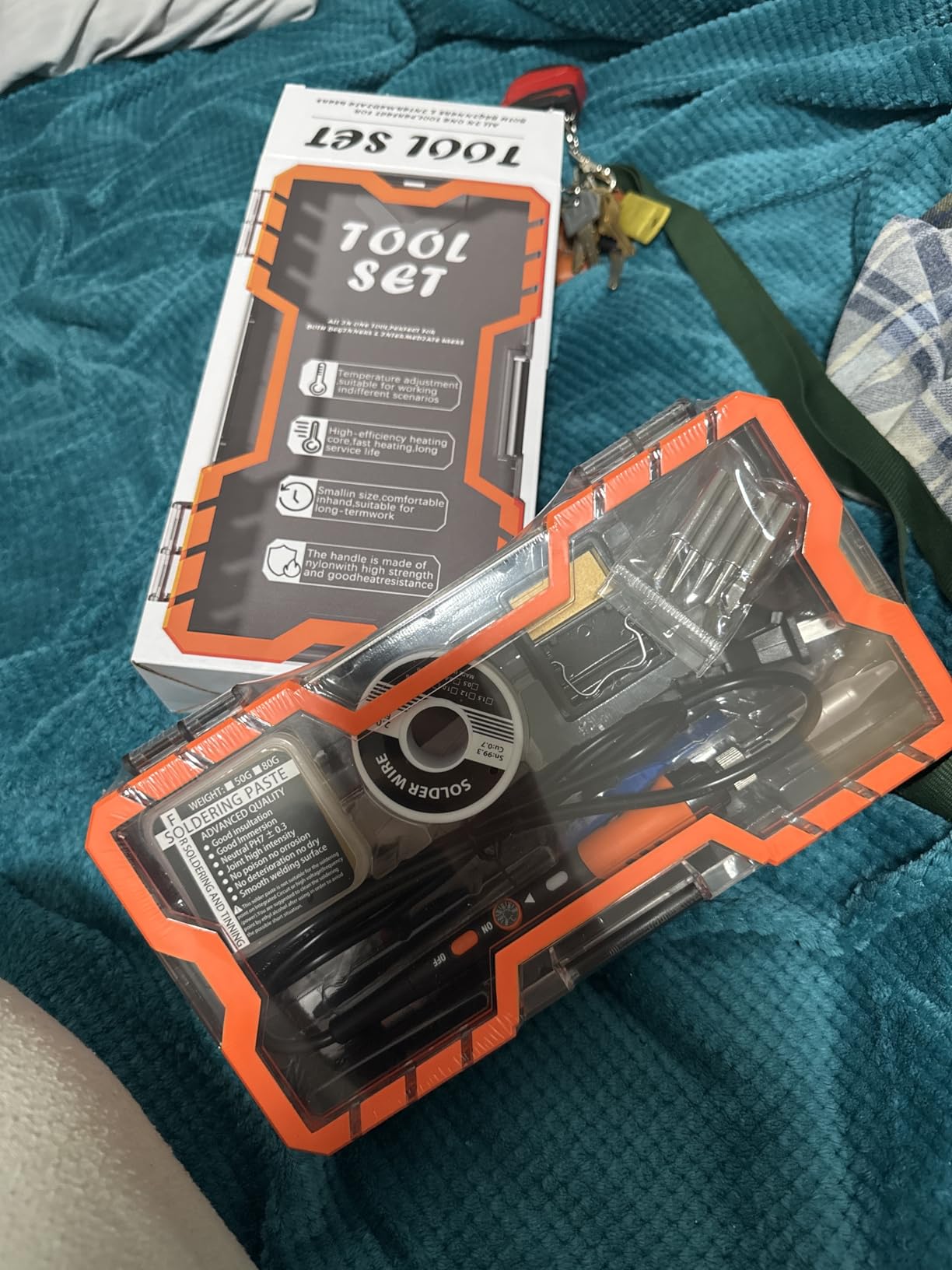 Soldering Iron Premium Kit, 60W Soldering Gun with Ceramic Heater, 12-in-1 Soldering Tool, Adjustable Temperature 200 to 450°C, Includes Soldering Iron Tip, Solder Wire, Pump and Paste customer photo 1