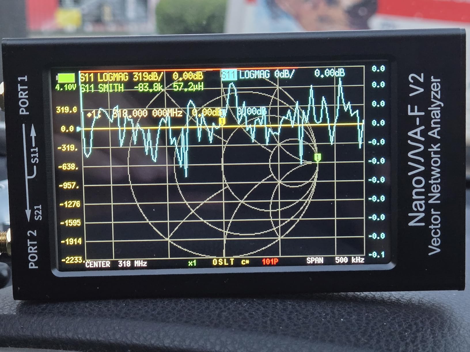 AURSINC Upgraded NanoVNA-F V2 Vector Network Analyzer 50KHz-3GHz HF VHF UHF VNA Antenna Analyzer, 4.3inch Touchscreen, 5000mAh Battery customer photo 1