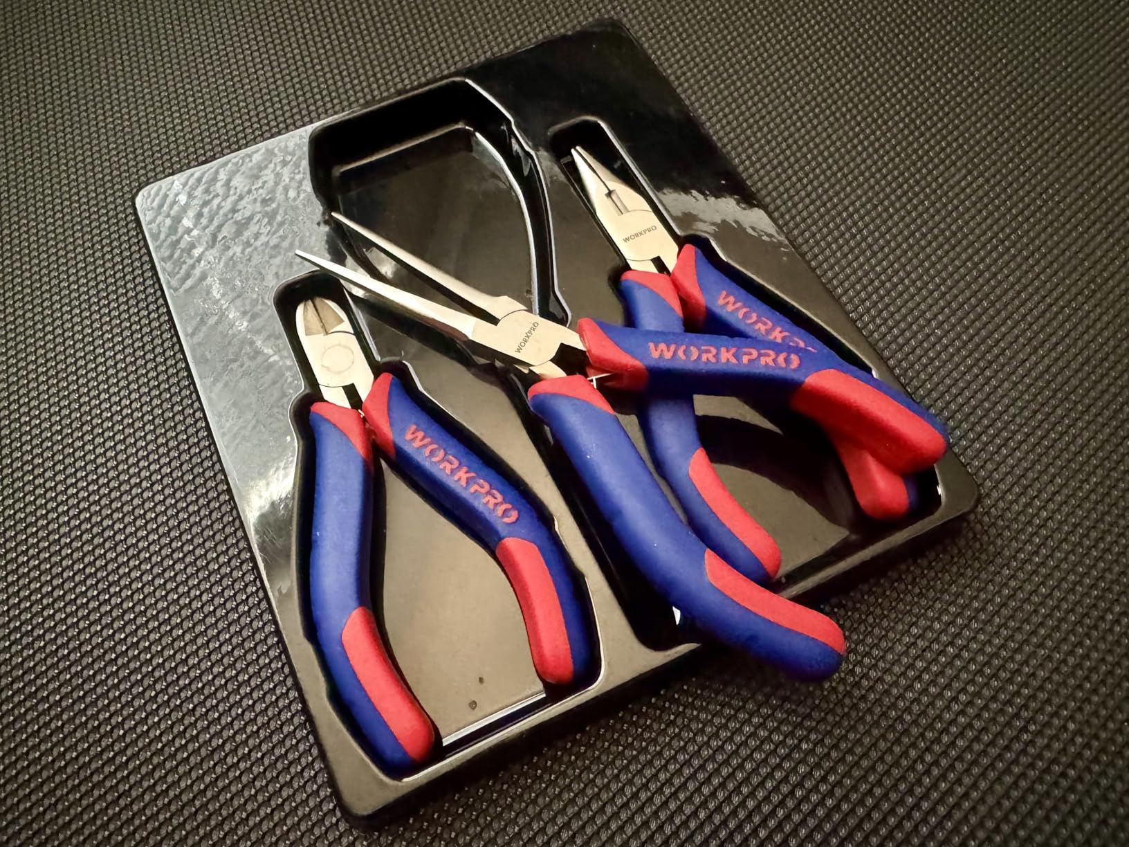 WORKPRO Mini Pliers Set, 3-Piece Small Pliers Tool Kit Includes 4