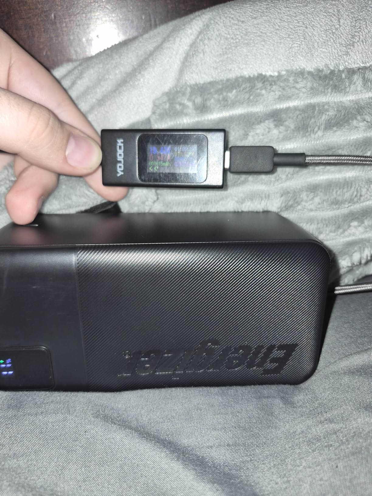 YOJOCK USB C Tester Power Meter 4-30V 0-6.5A Digital Multimeter, Type C Voltage and Current Tester Meter, Power Capacity, Working Time Ammeter Voltmeter USB Cable Charger Detector (Classic Version) customer photo 2