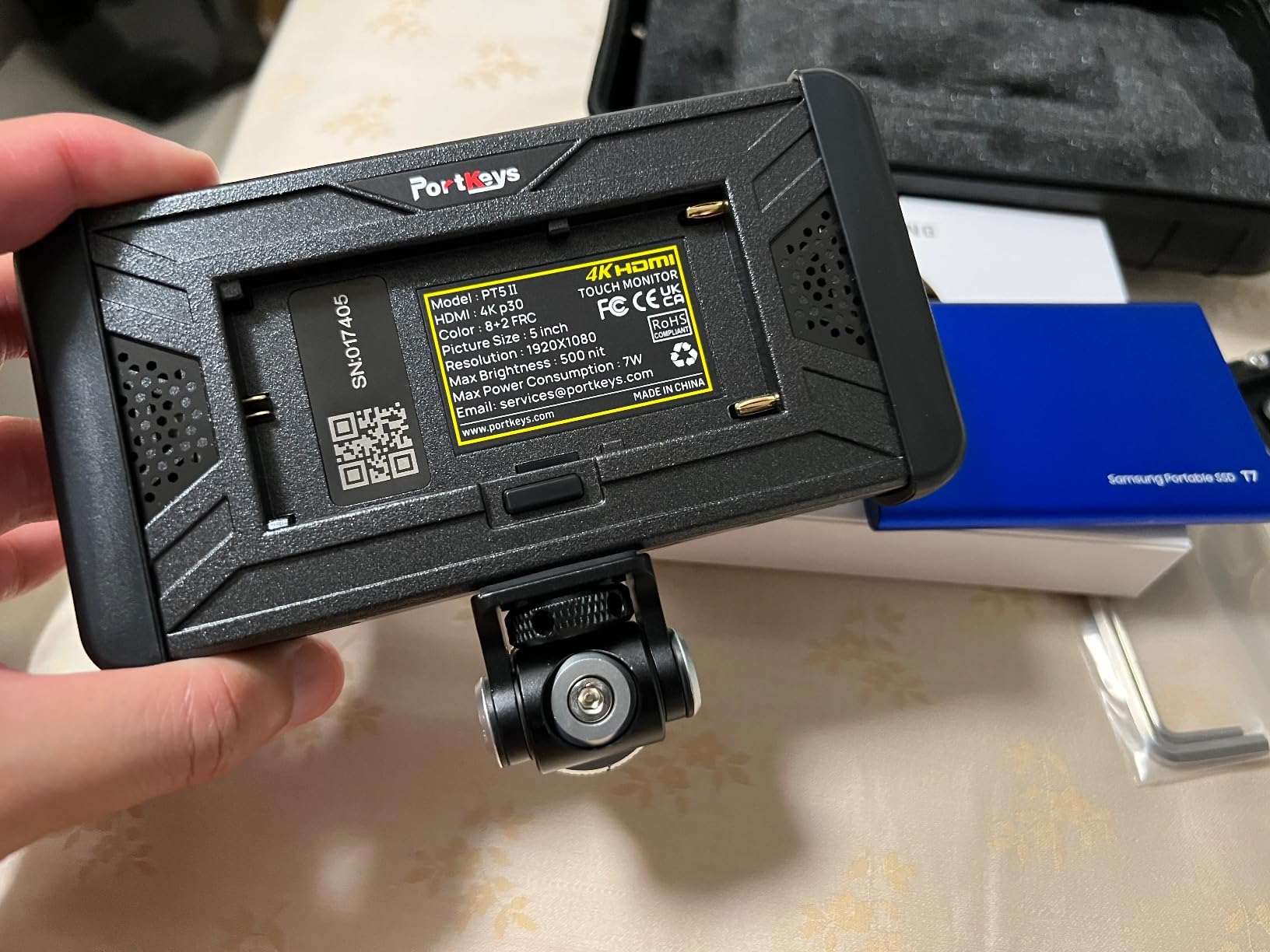 Portkeys PT5 II Camera Monitor Touchscreen DSLR Field Monitor 5 inch 4K30P Input/Output Wide Color Gamut New Peaking 3D LUT Video Assist customer photo 1