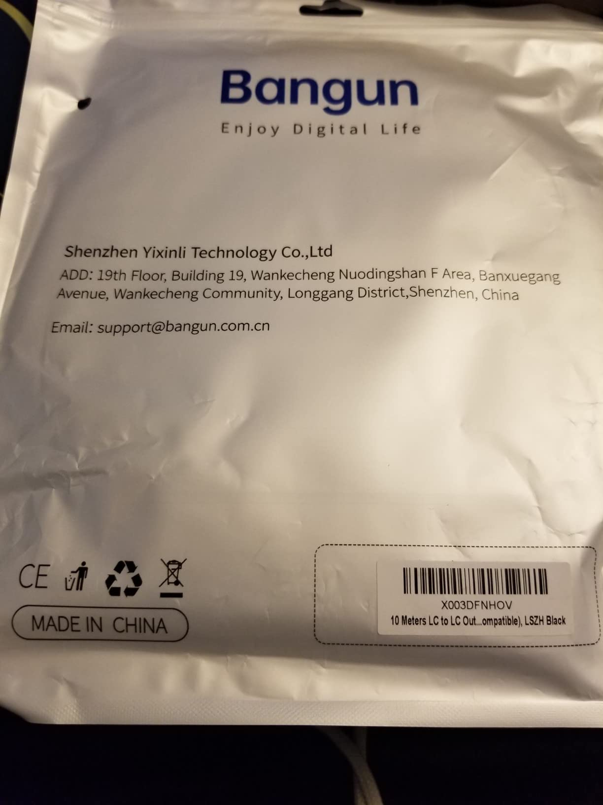 100 Meters Uniboot LC to LC Outdoor Armored Fiber Patch Cable, Low Friction Single Mode Duplex Fiber Optic Cable Jumper Optical Patch Cord, 9/125um, (OS1/OS2 Compatible), LSZH Black customer photo 1