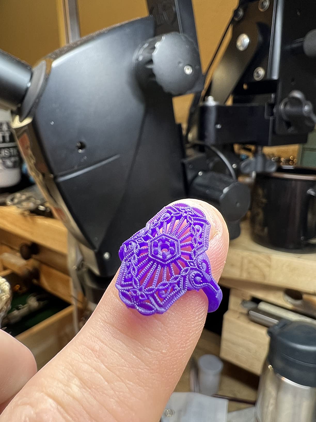 Siraya Tech Cast 3D Printer Resin Easier to Burn and Print Clean Burnout Great Smooth Surface High Resolution Castable 405nm UV-Curing Resin for Thicker Designs and Metal Parts (True Blue, 500g) customer photo 2