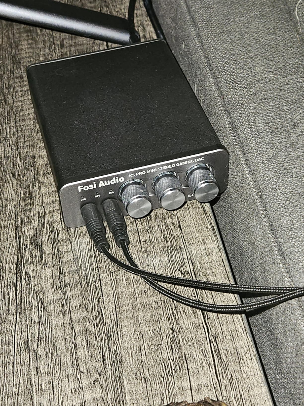 Fosi Audio K5 Pro Gaming DAC Headphone Amplifier, USB Type C/Optical/Coaxial to RCA/3.5MM AUX for PS5/PC/MAC/Computer customer photo 1