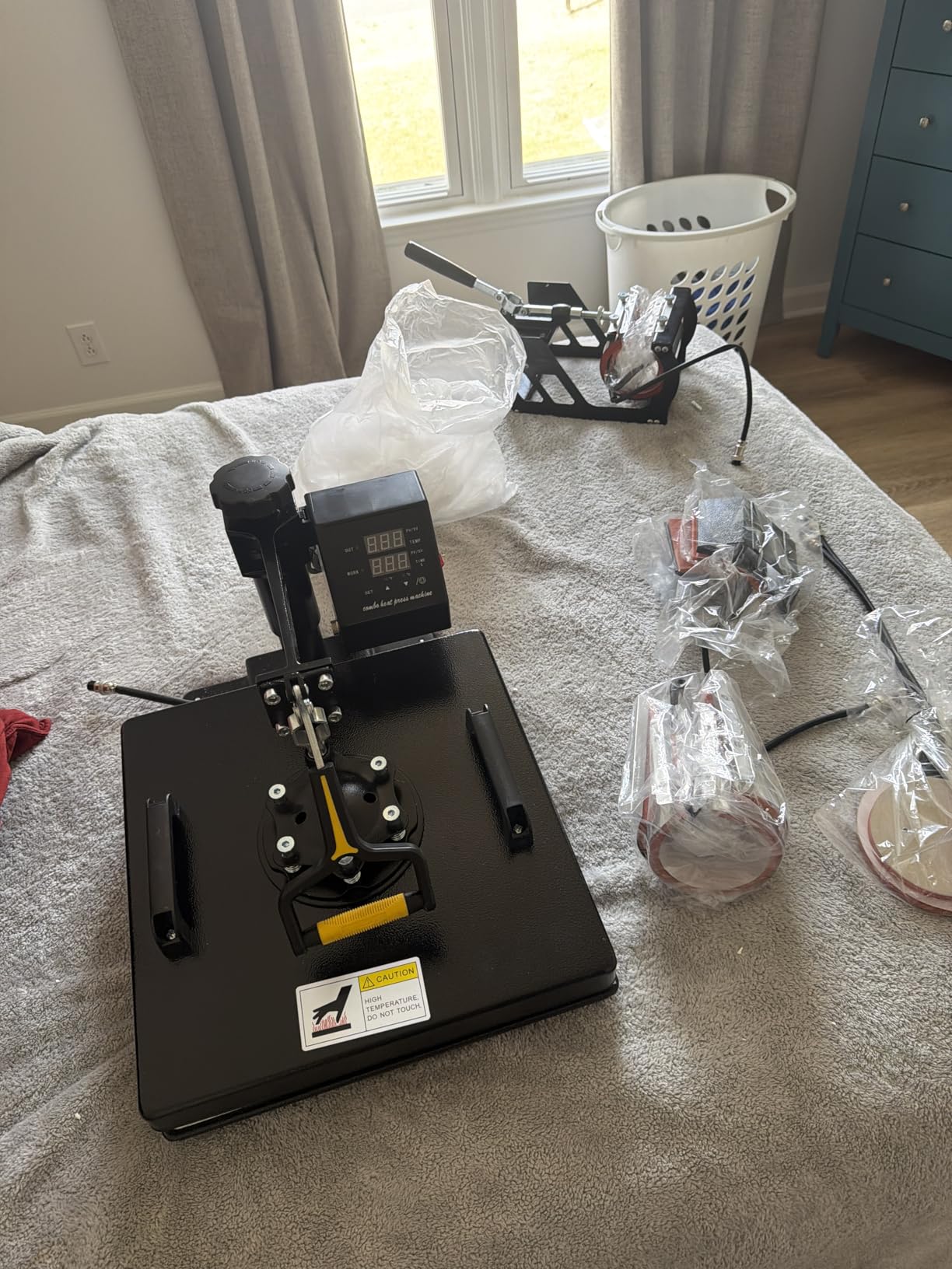 Topdeep Heat Press 15x15 Inch 8 in 1 Heat Press Machine, Swing Away T Shirt Pressing Machine Digital Control, Multifunction Heat Press Transfer Machine Sublimation Combo for T-Shirt Hat Cap Mug Plate customer photo 2