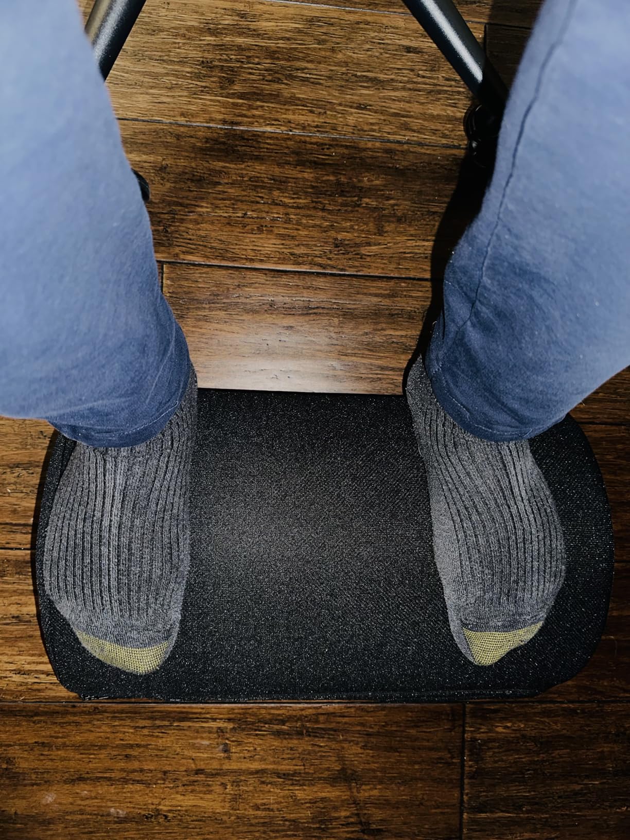 BlissTrends Foot Rest for Under Desk at Work-Versatile Foot Stool with Washable Cover-Comfortable Footrest with 2 Adjustable Heights for Car, Home and Office to Relieve Back, Lumbar, Knee Pain-Black customer photo 1