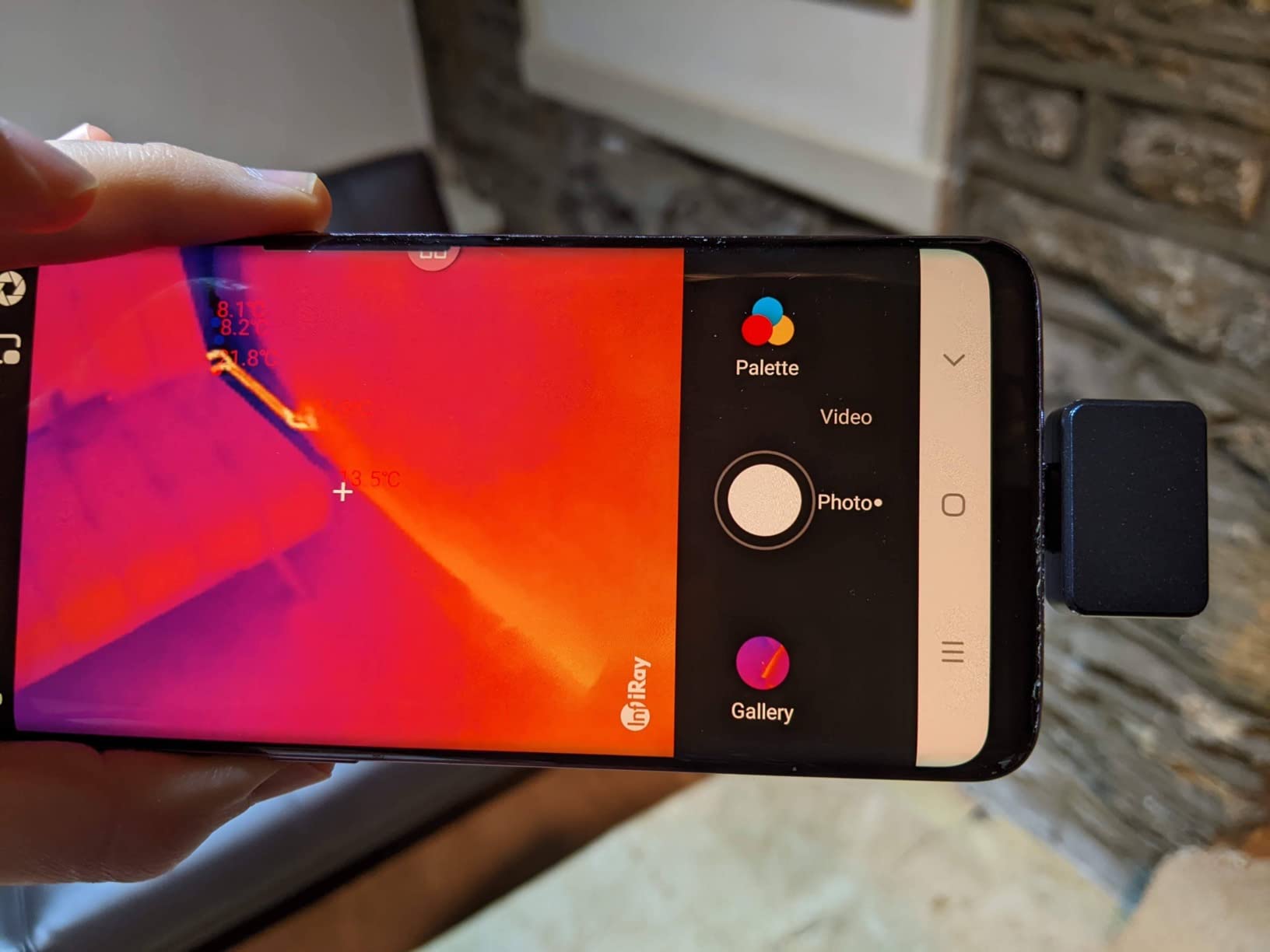 Thermal Imaging Camera - Android Type-C, InfiRay P2 Pro with Magnetic Macro Lens, 9g All-Metal Housing, 25Hz, Professional Grade Infrared Thermal Camera for Industrial, Home, PCB Detection customer photo 2