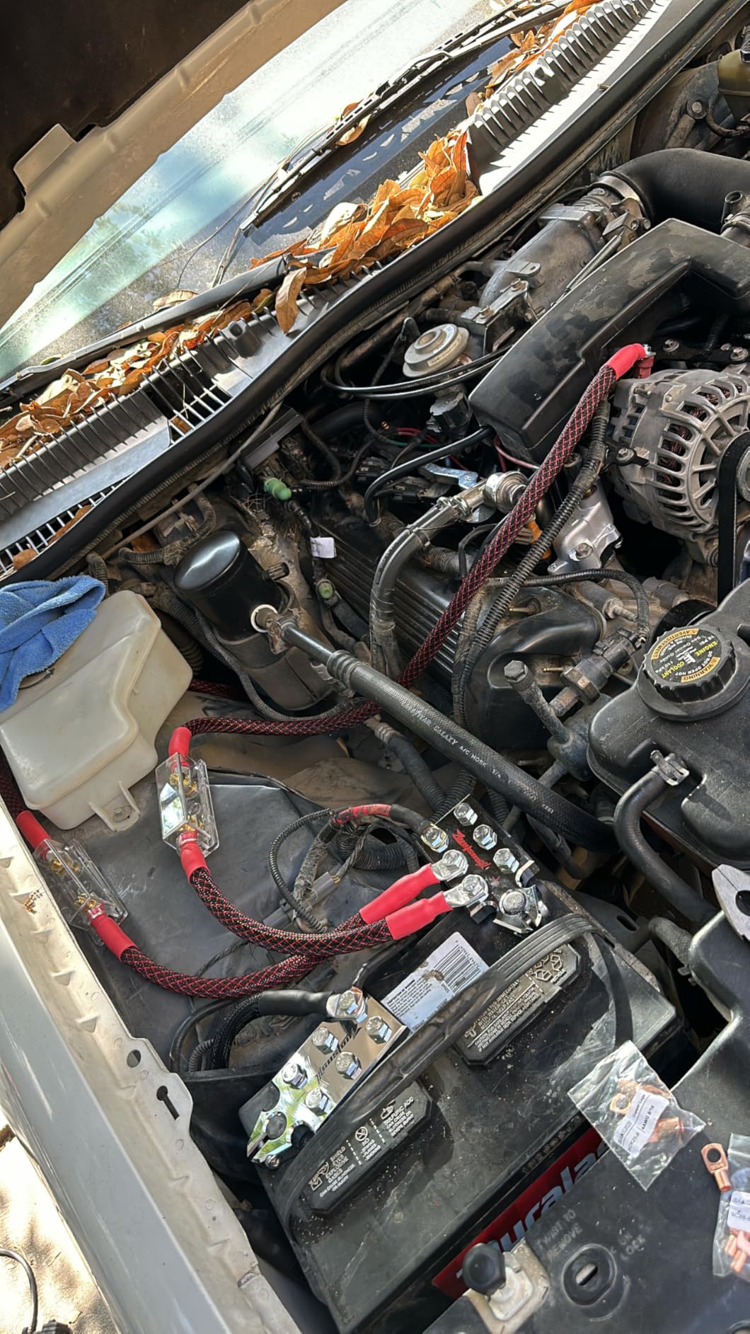 Sanuke Battery Cable Lug Crimping Tool Kit with Cable Cutter 60pcs Ring Terminals 60pcs Heat Shrink Tubing and A Bag, Wire Crimper for AWG 10-1/0 Electrical Lug customer photo 2